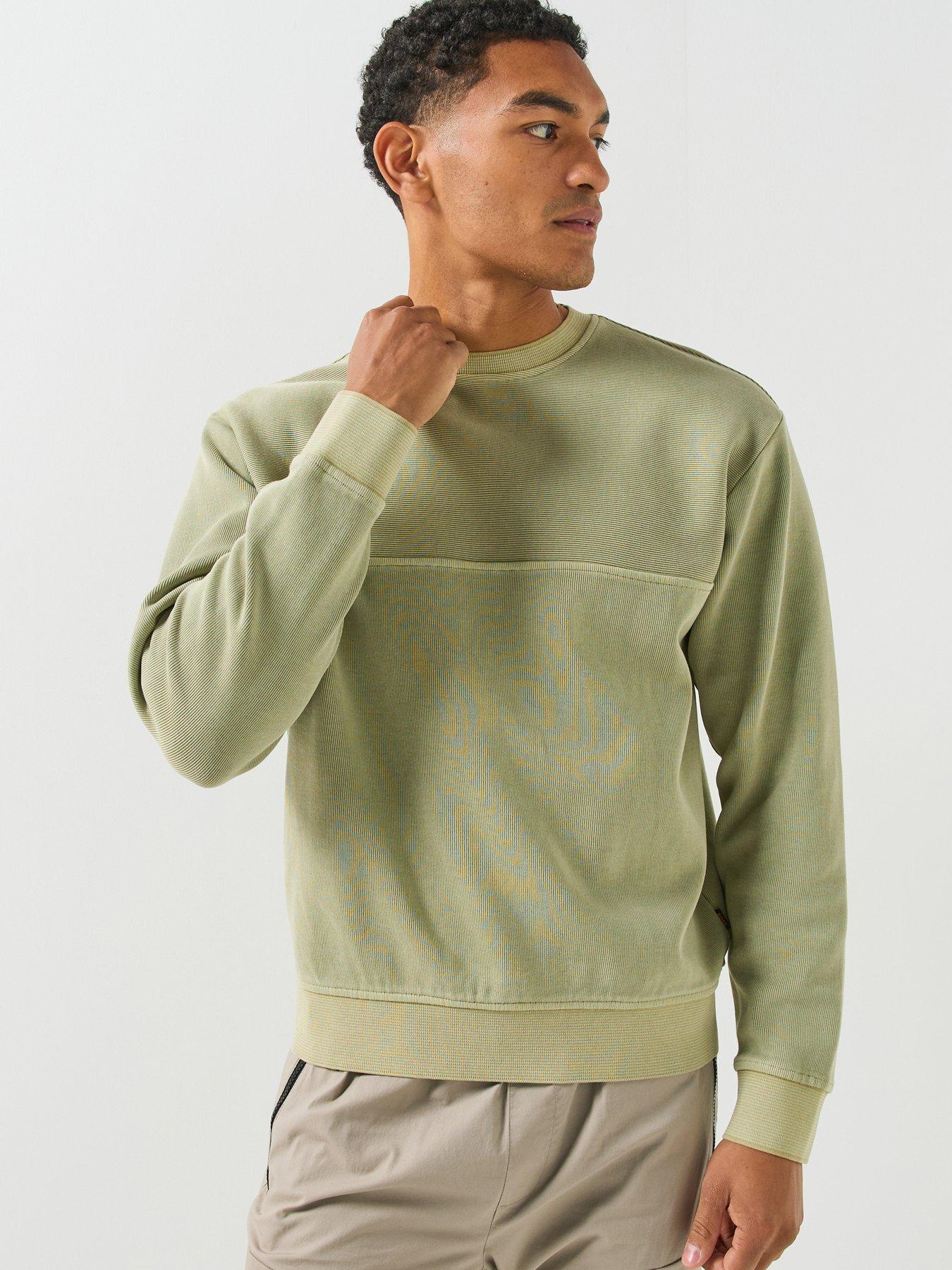 BOSS Boss We_Casts Shadow Casts Crew Sweat - Light Green