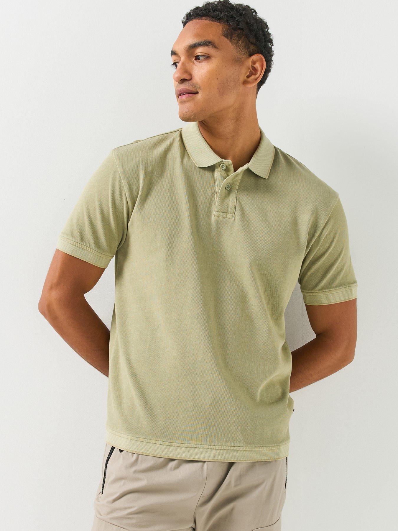 BOSS Boss Pe_Casts Shadow Cast Tipped Polo Shirt - Light Green