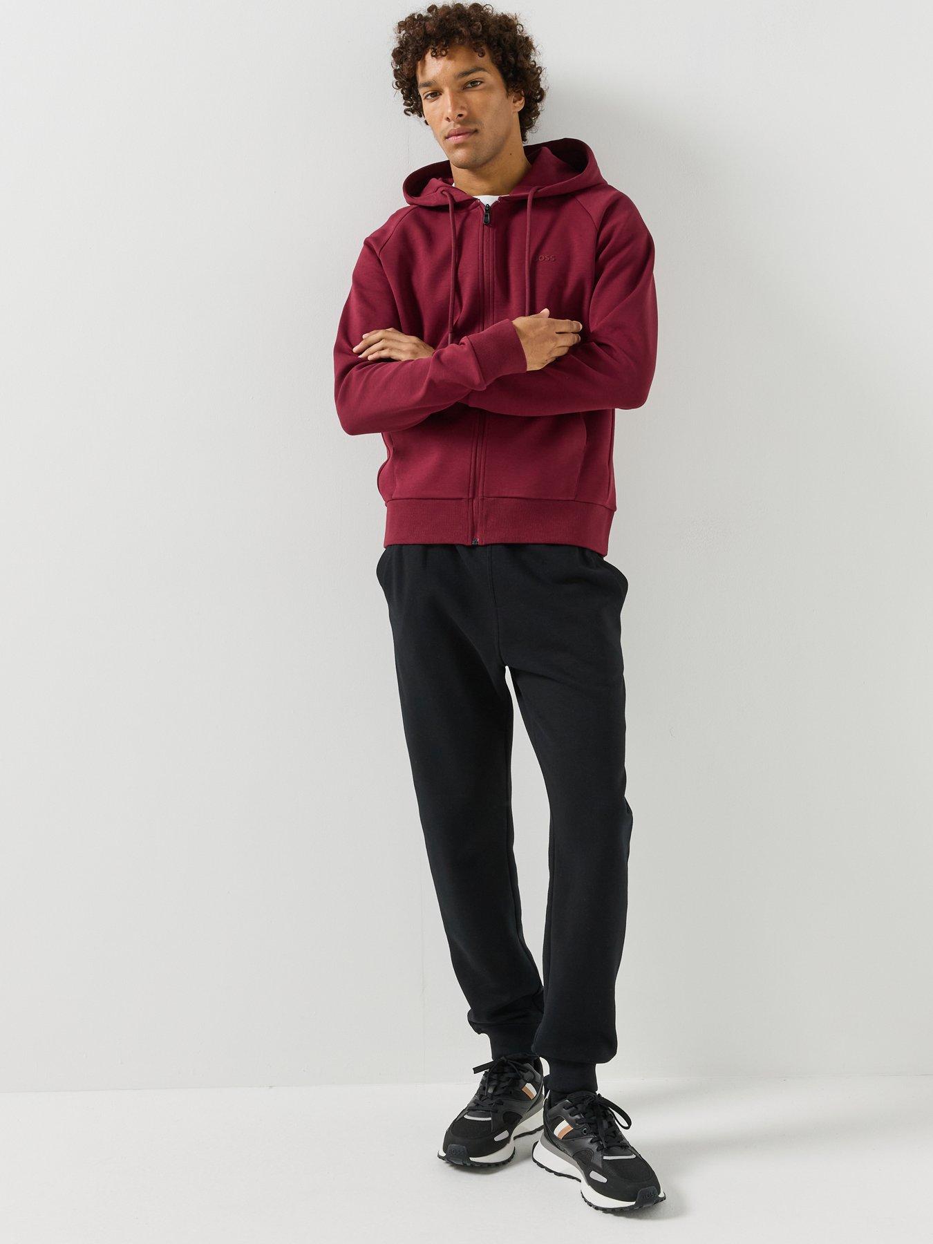 Image 3 of 3 of BOSS Boss Saggy Ful Zip Hoodie - Purple