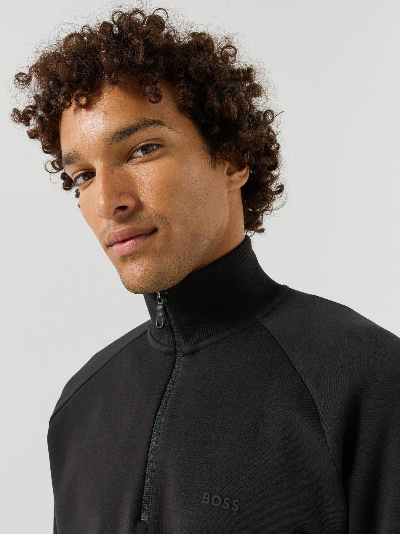 Image 4 of 4 of BOSS Boss Sweat 1/4 Zip Sweat - Black