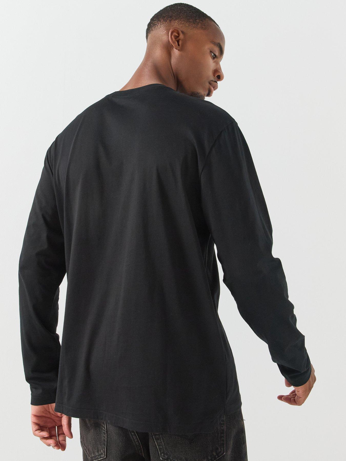Image 2 of 6 of BOSS Men's Long Sleeve Crew Neck T Shirt - Black