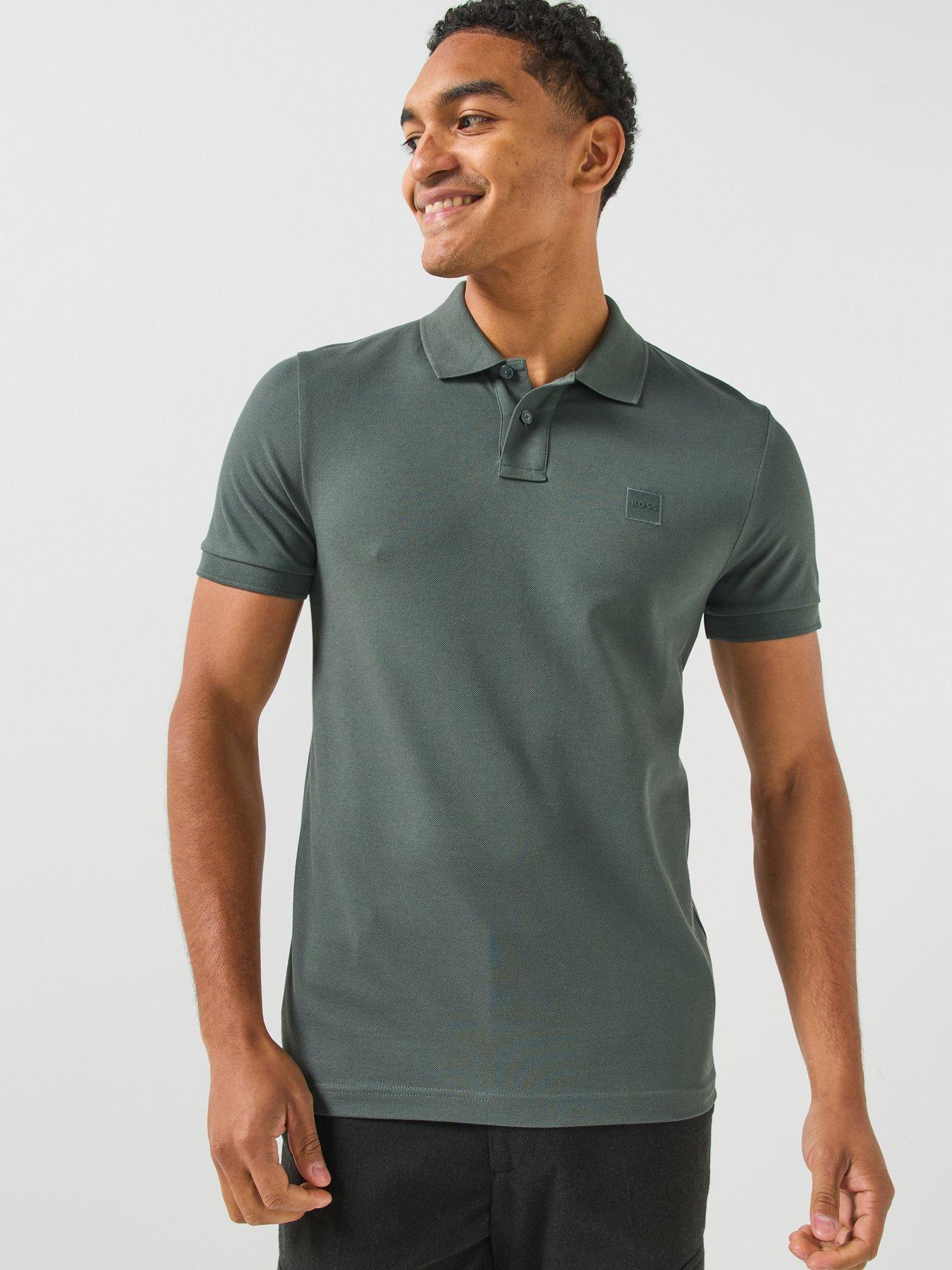 BOSS Boss Passenger Slim Fit Tonal Patch Logo Polo Shirt - Green
