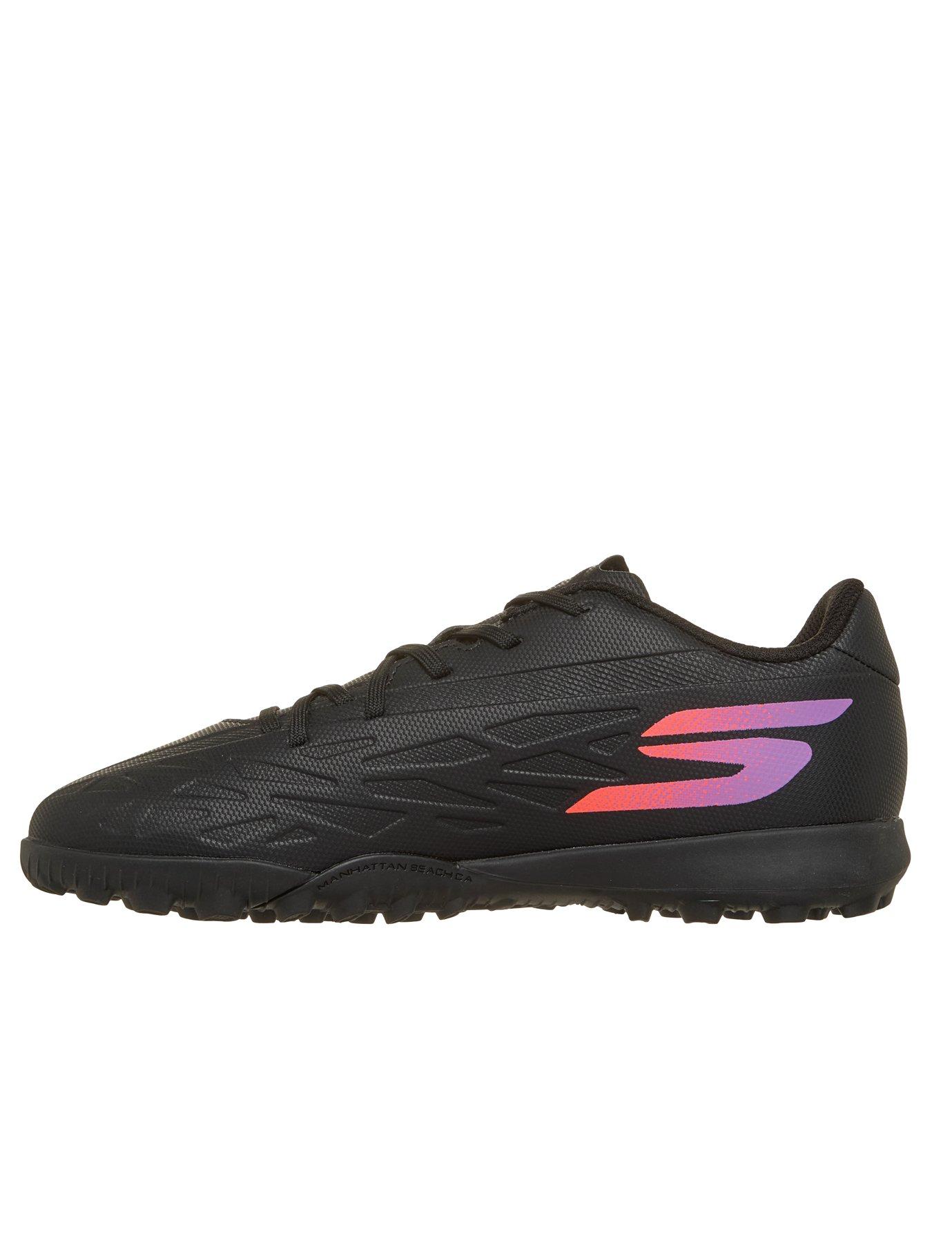 Image 4 of 4 of Skechers Boys Low-Cut Lace-Up Astro Turf Football Boots - Black