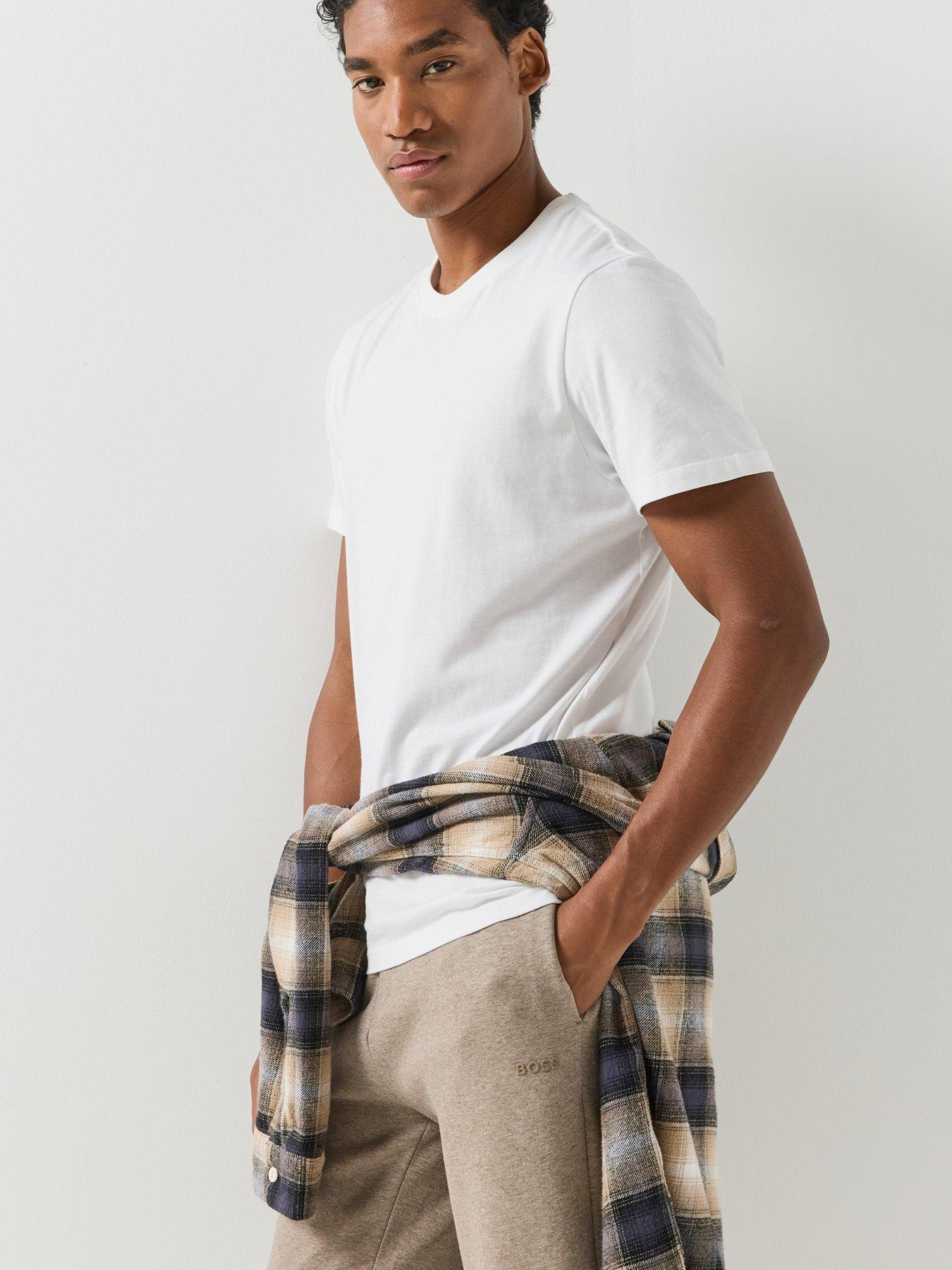 Image 4 of 5 of BOSS Mens Hadiko Relaxed Fit Drawcord Jogging Bottoms - Brown