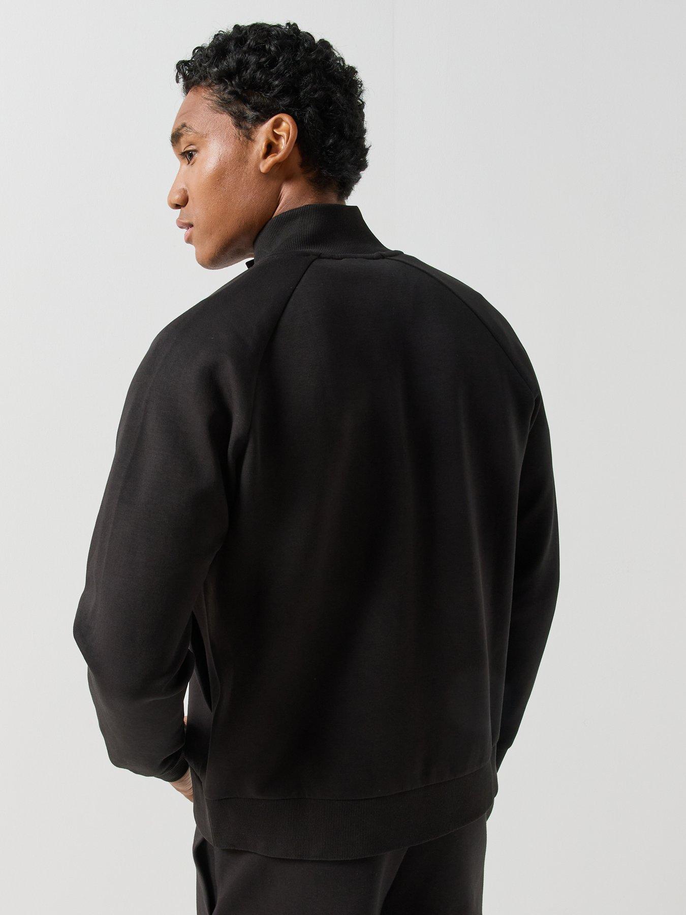 Image 2 of 6 of BOSS Mens Skaz Full Zip Sweatshirt - Black