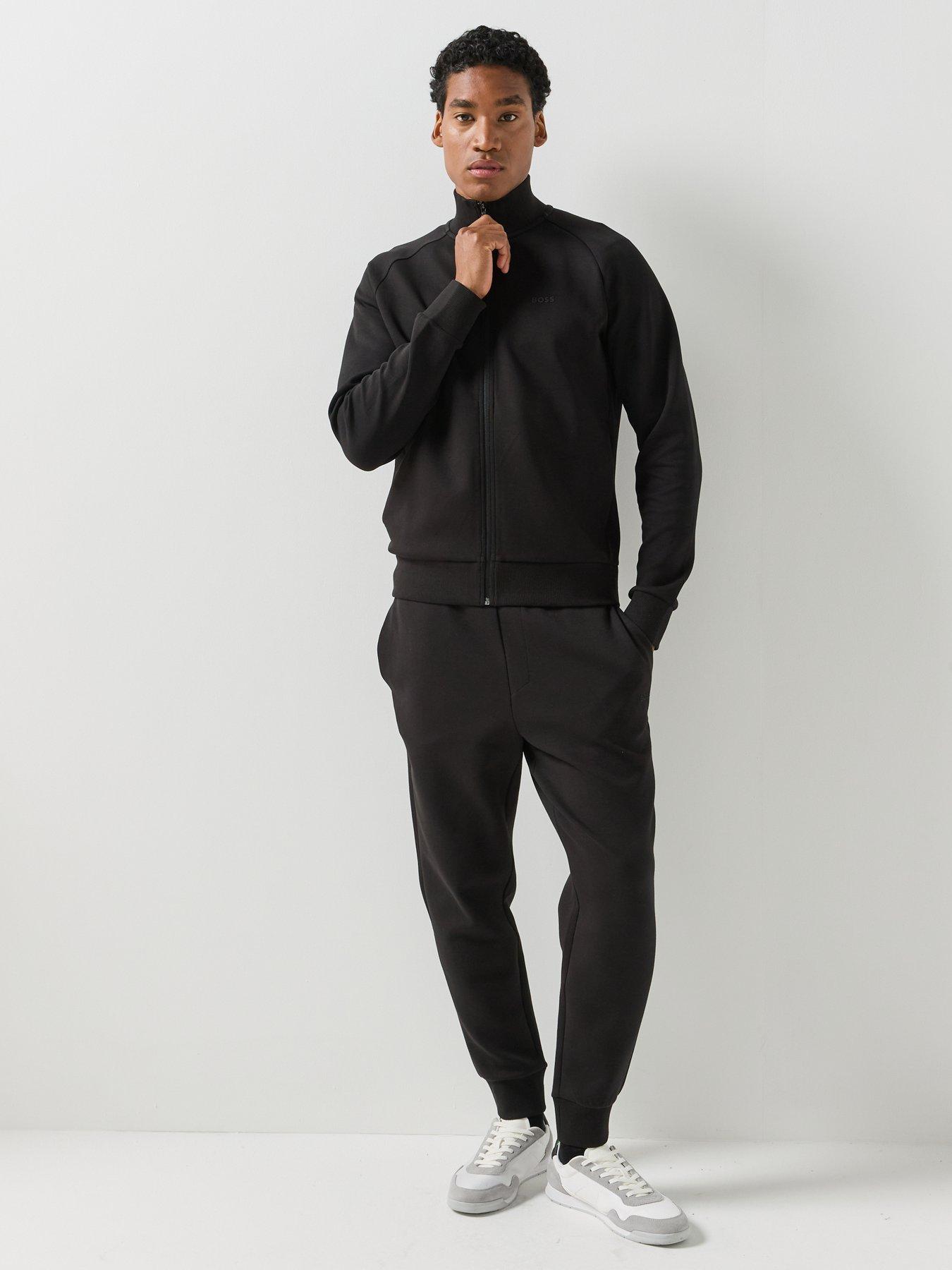 Image 5 of 6 of BOSS Mens Skaz Full Zip Sweatshirt - Black
