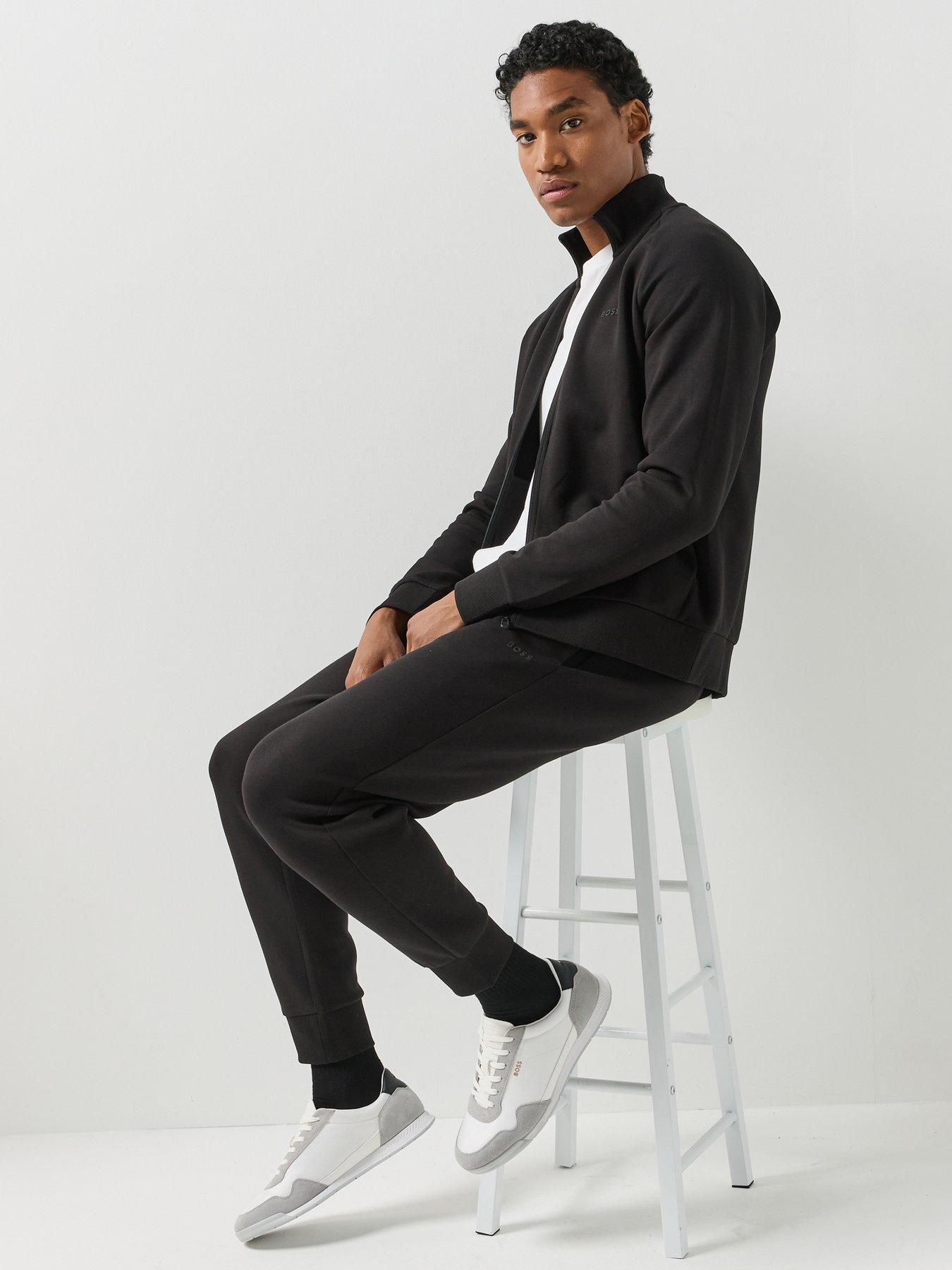 Image 6 of 6 of BOSS Mens Skaz Full Zip Sweatshirt - Black