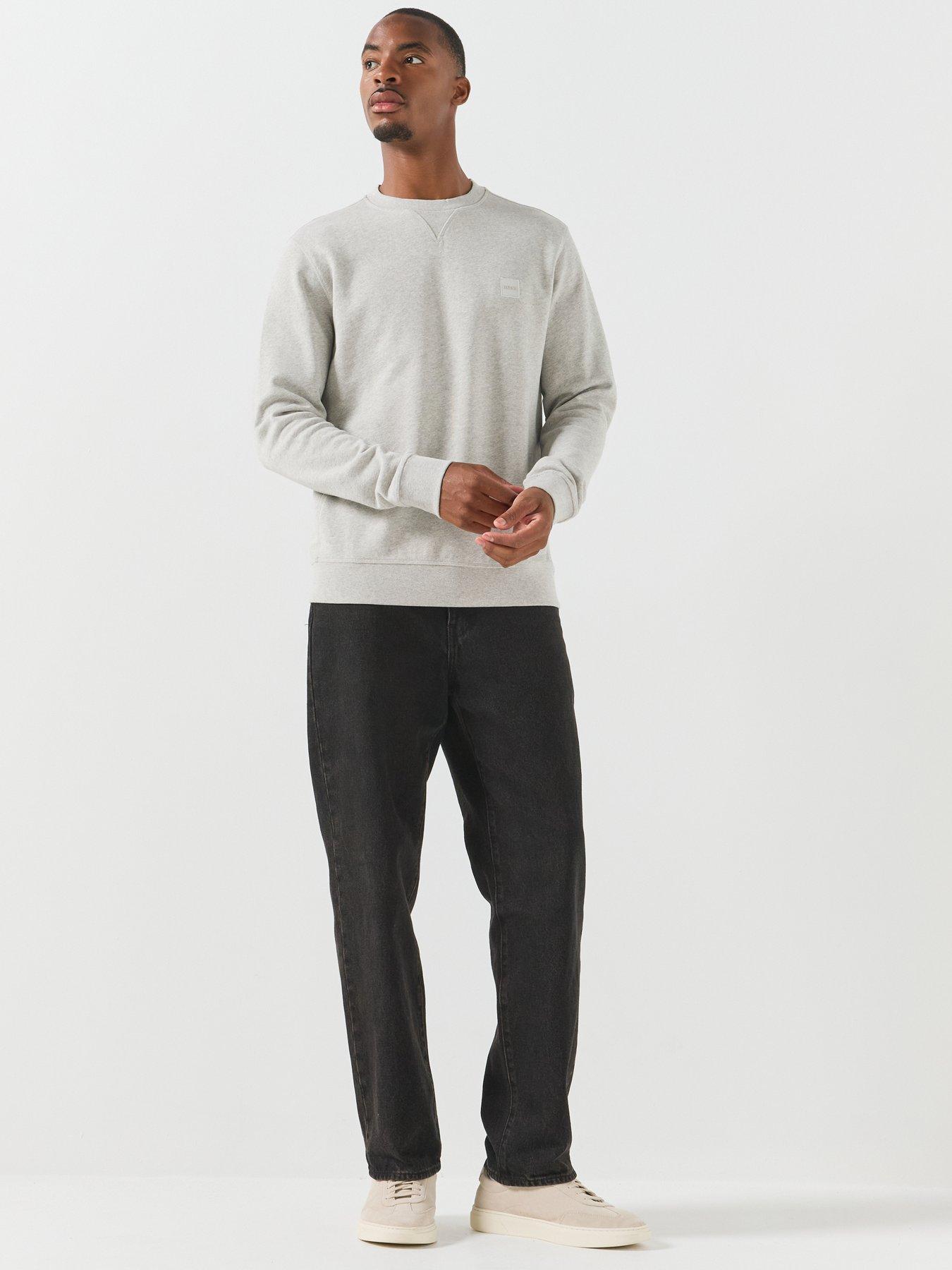 Image 3 of 5 of BOSS Westart Relaxed Fit Crew Sweatshirt - Grey