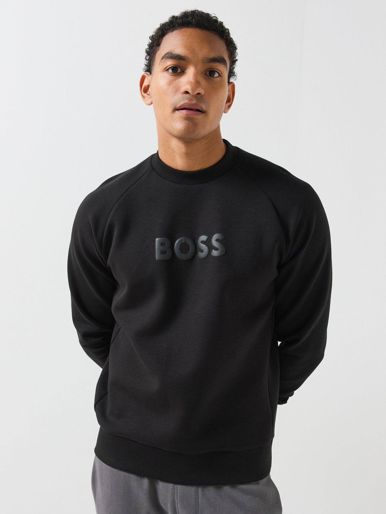 BOSS Boss Salbo Chest Logo Crew Sweat - Black
