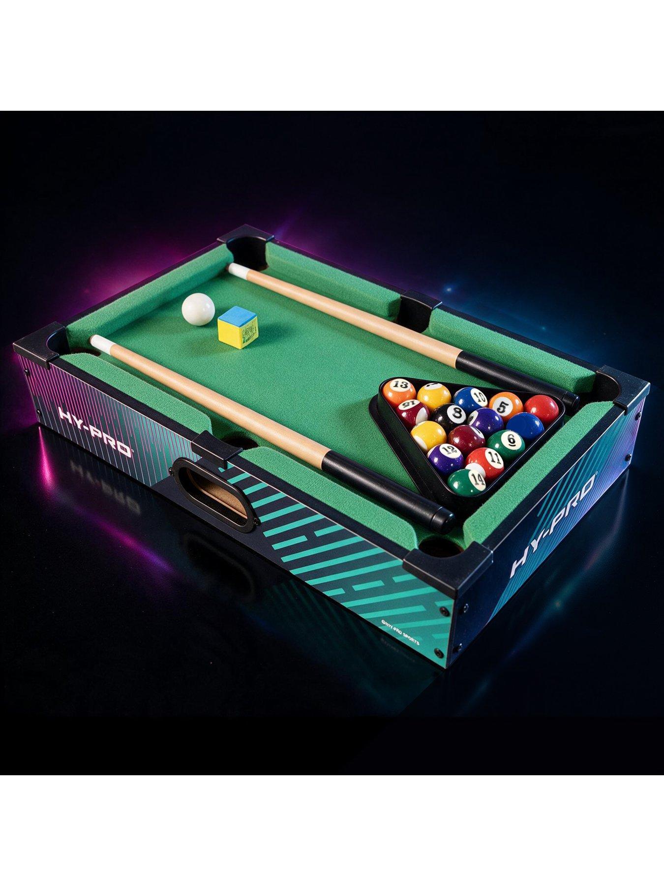 Image 2 of 7 of Hy-Pro Mini 40 Cm Pool Table Set Game - Tabletop Pool Table