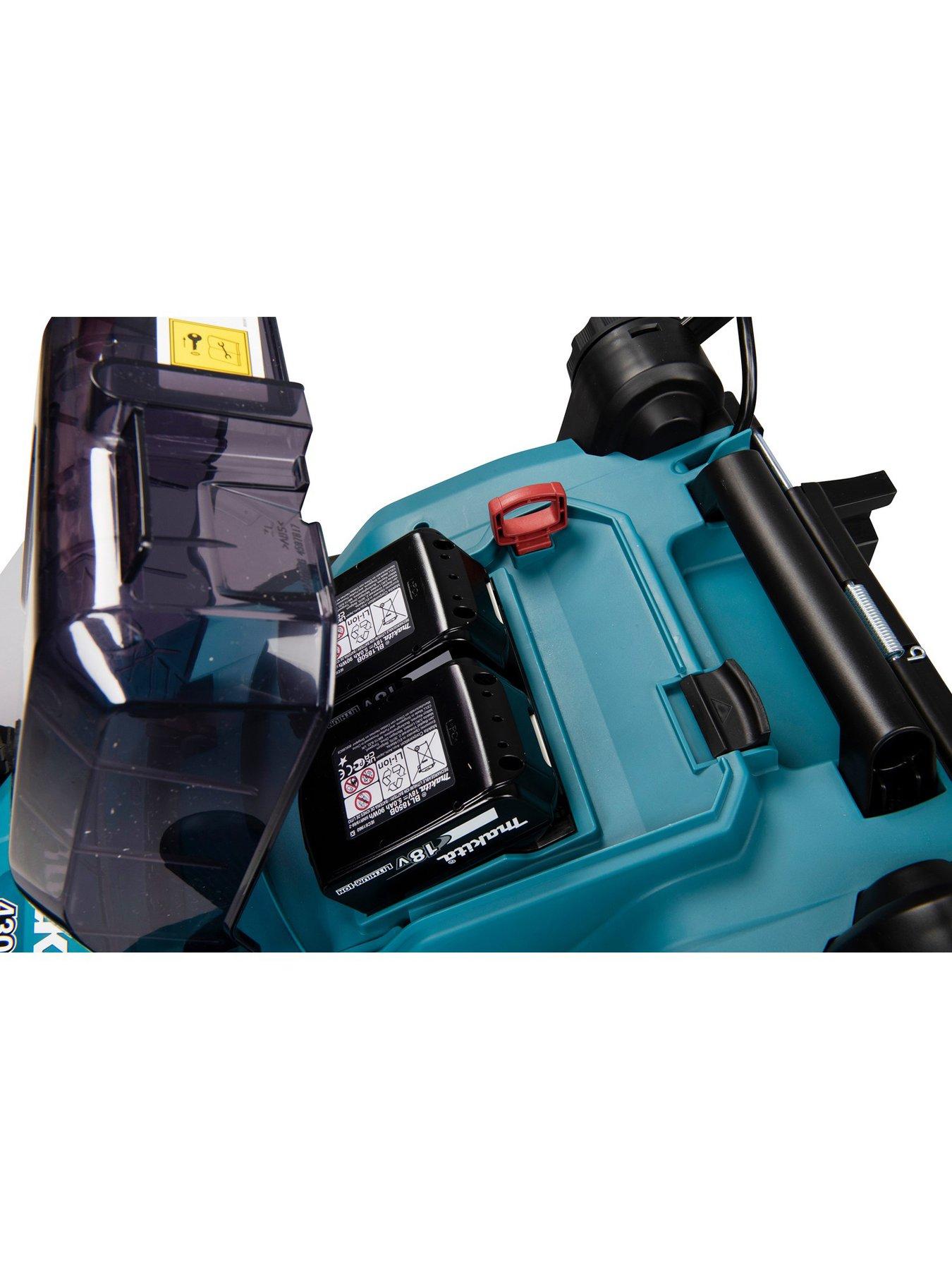 Image 7 of 7 of Makita Twin 18V LXT 38cm Lawn Mower 2 X 5Ah Batteries & Twin-Port Charger