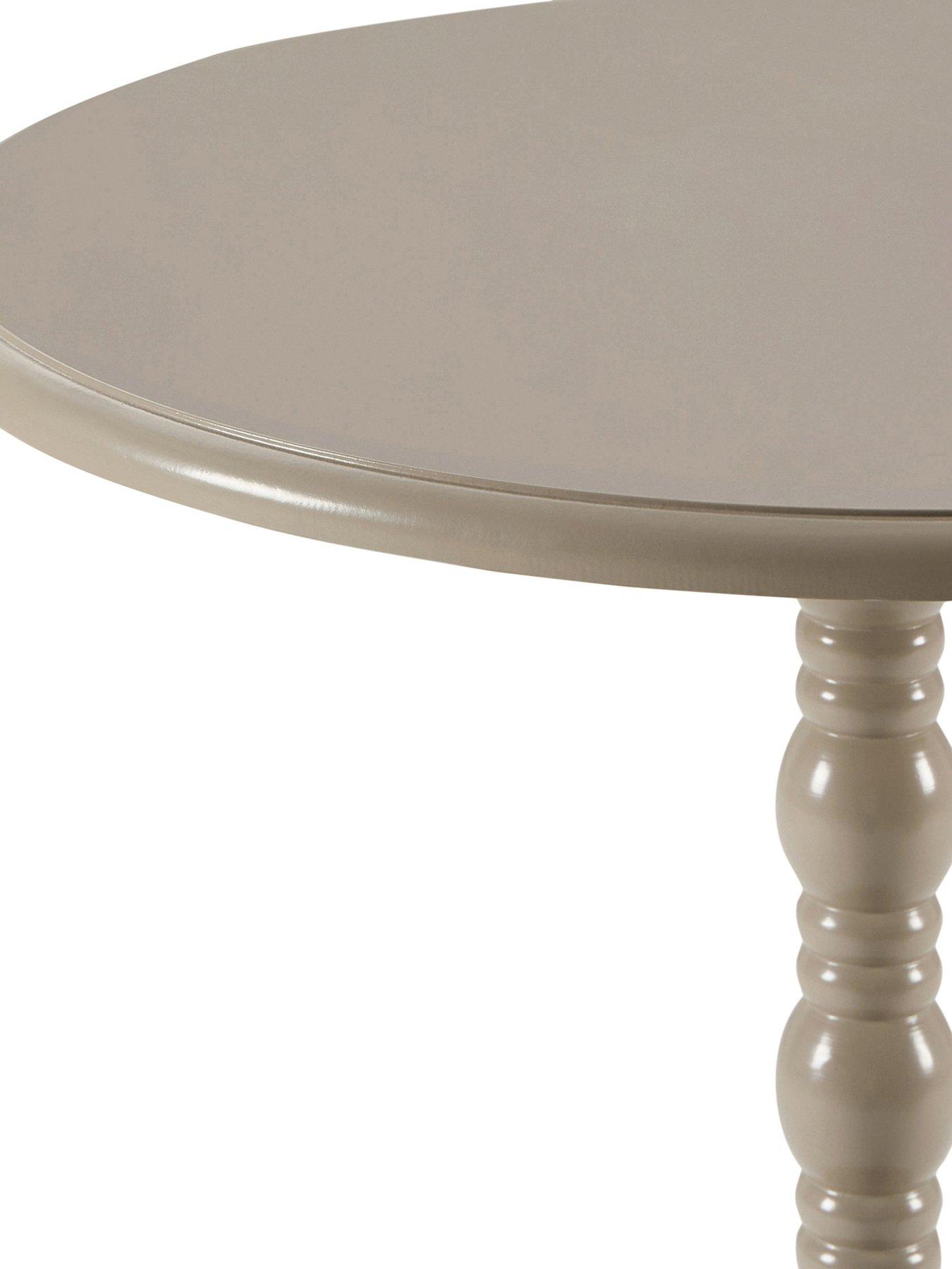 Image 3 of 4 of Dusk Bonnie Bobbin Side Table - Taupe