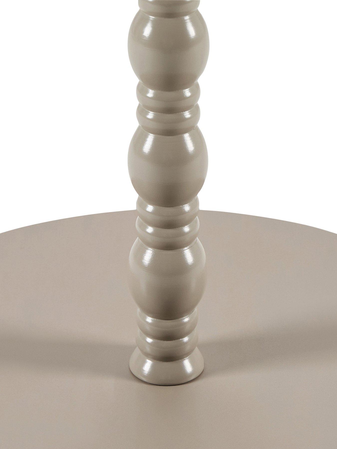 Image 4 of 4 of Dusk Bonnie Bobbin Side Table - Taupe