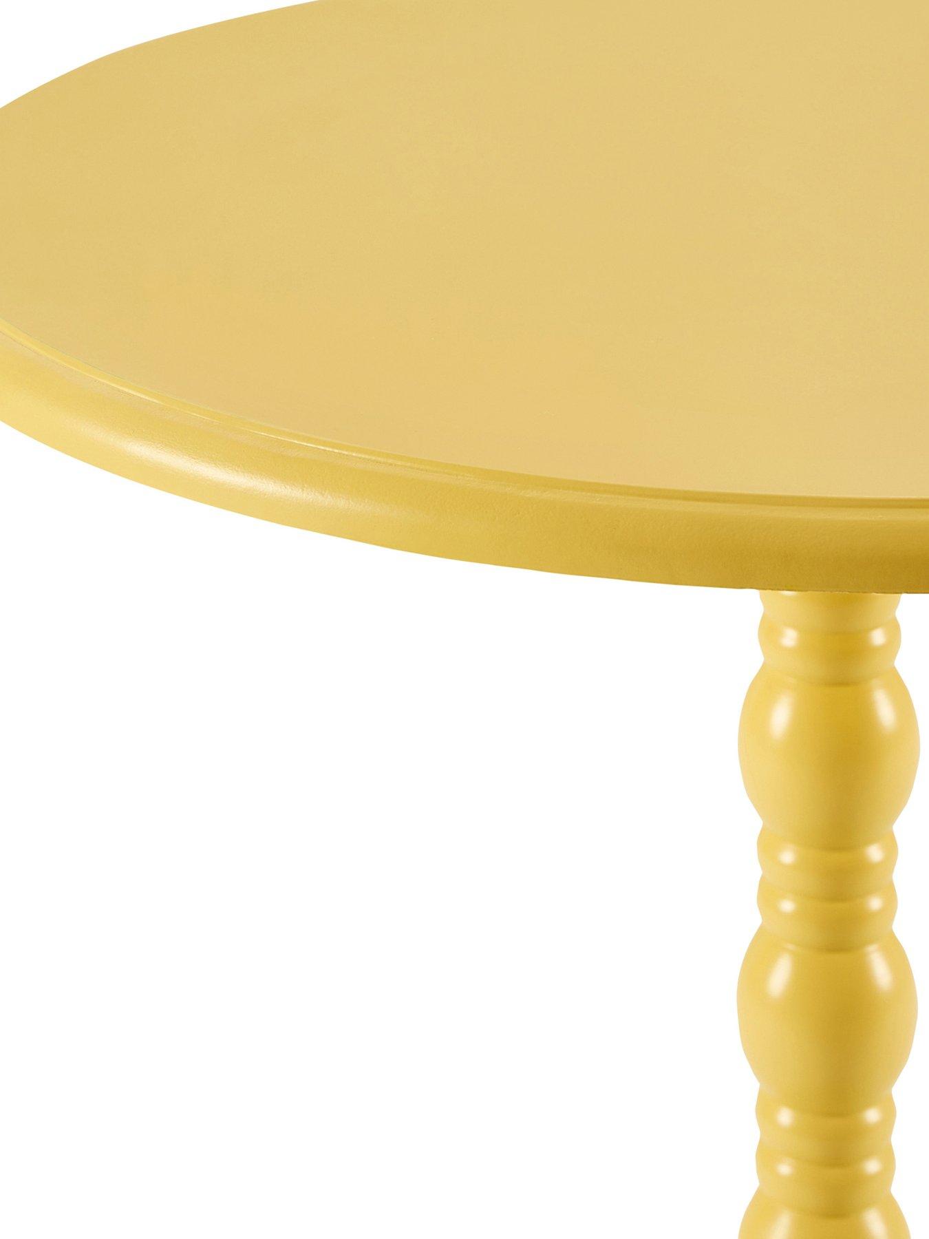 Image 3 of 4 of Dusk Bonnie Bobbin Side Table - Vibrant Yellow