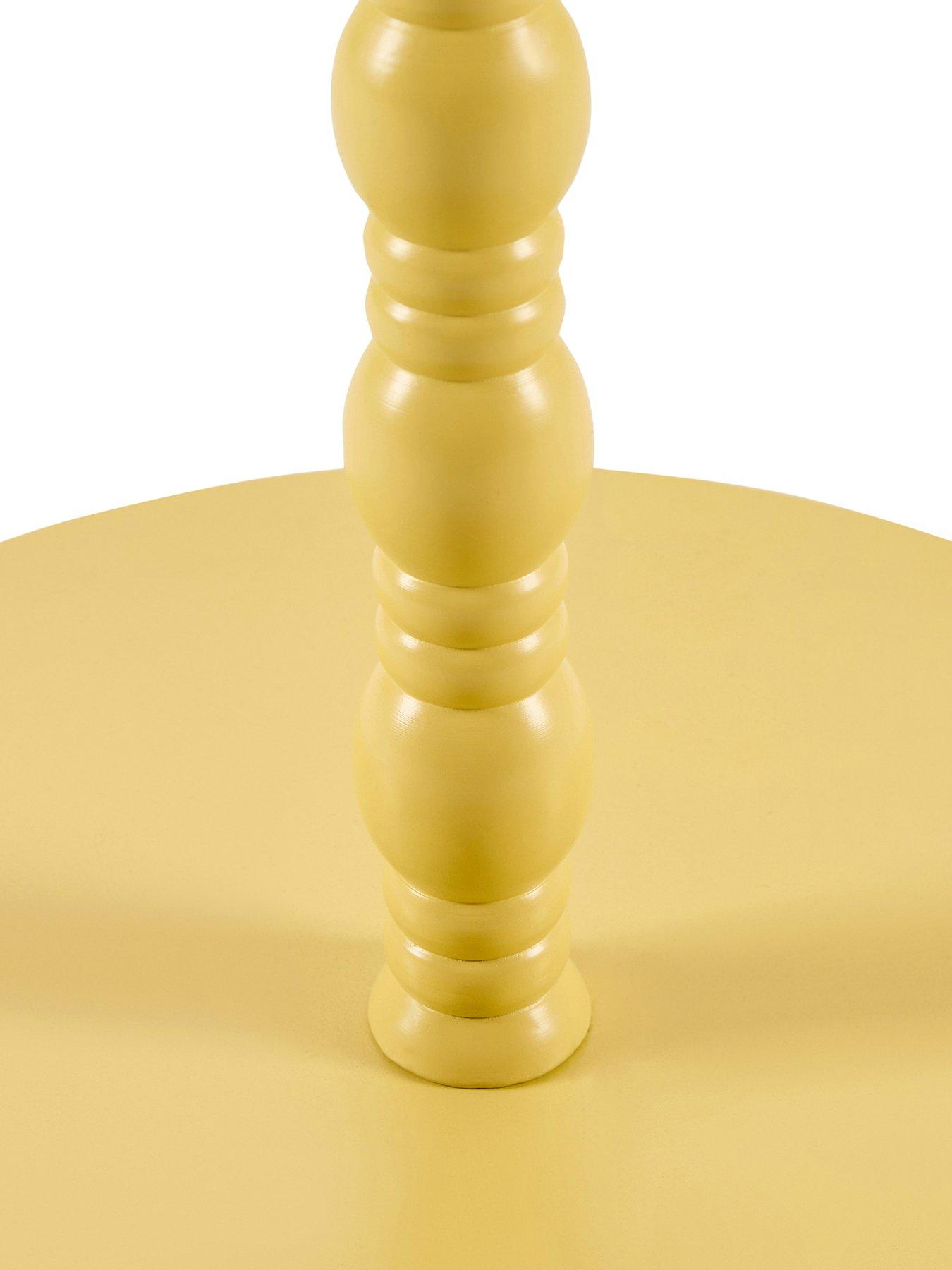 Image 4 of 4 of Dusk Bonnie Bobbin Side Table - Vibrant Yellow