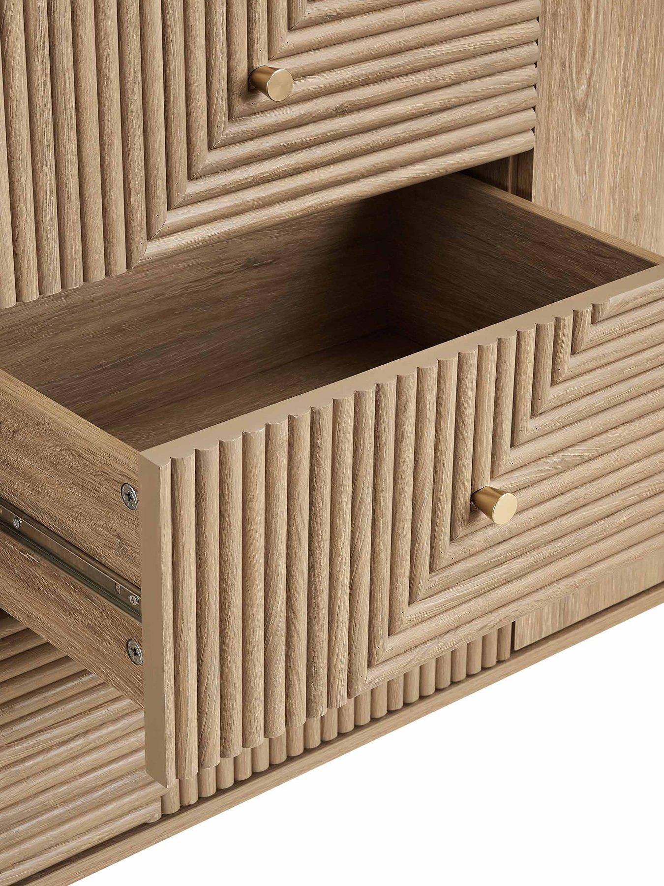 Image 5 of 5 of Dusk Dora Large Sideboard With Drawers - Light Wood