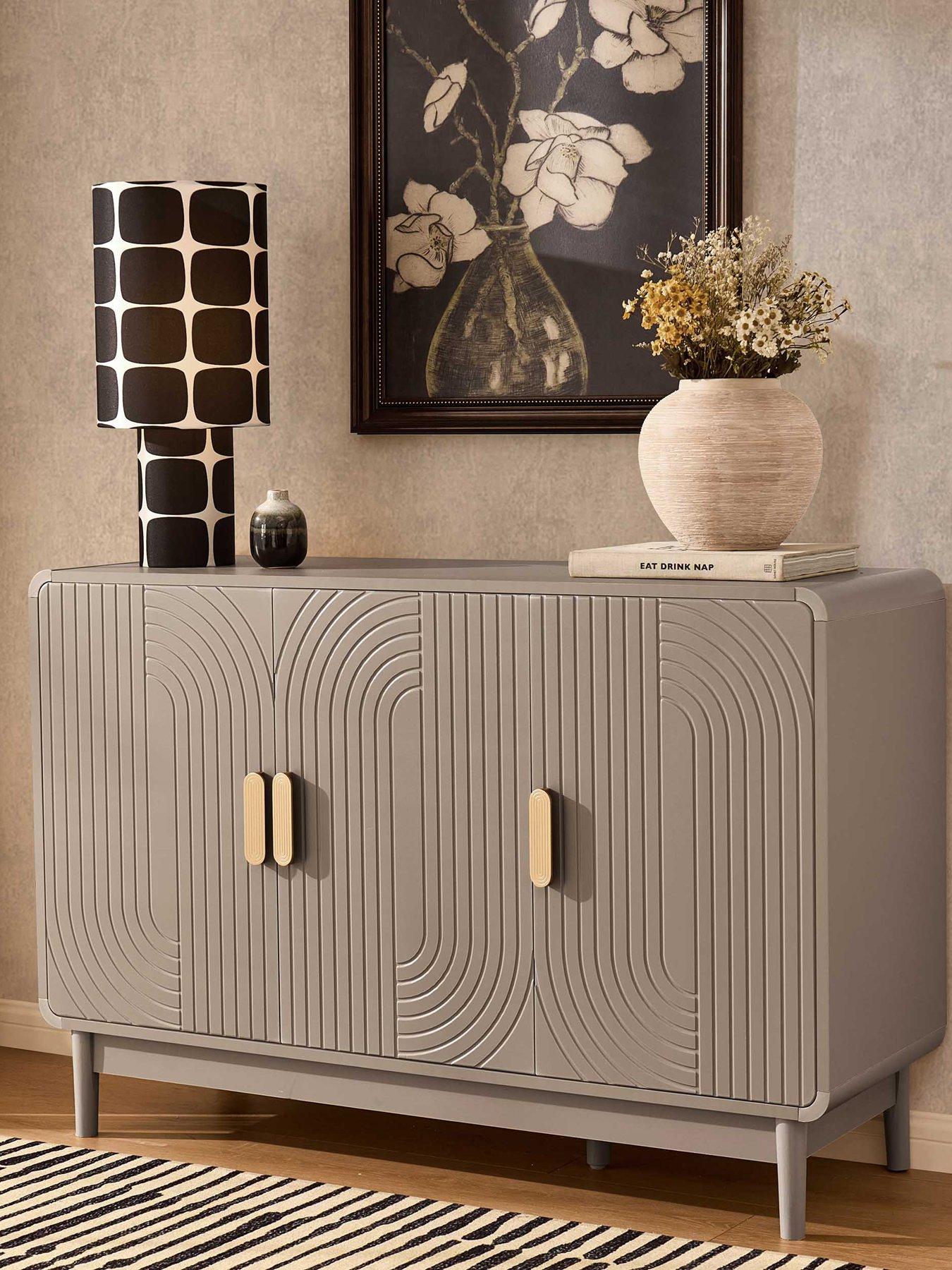 Image 3 of 7 of Dusk Marnie 3 Door Sideboard - Taupe