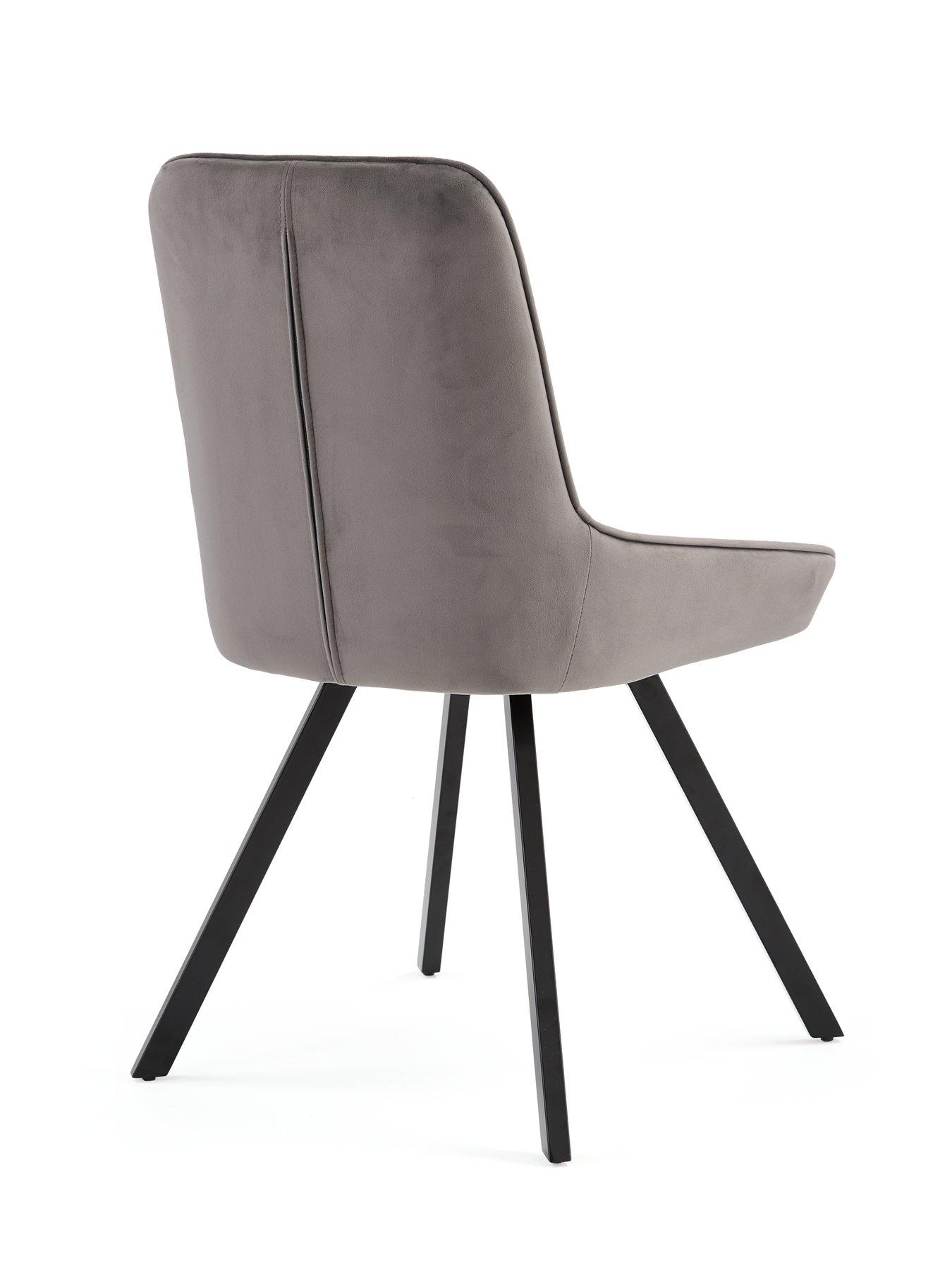 Image 5 of 7 of The Very Collection Harlem Grey Oak Round Dining Table With 4 Harlem Chairs - FSC&reg; Certified