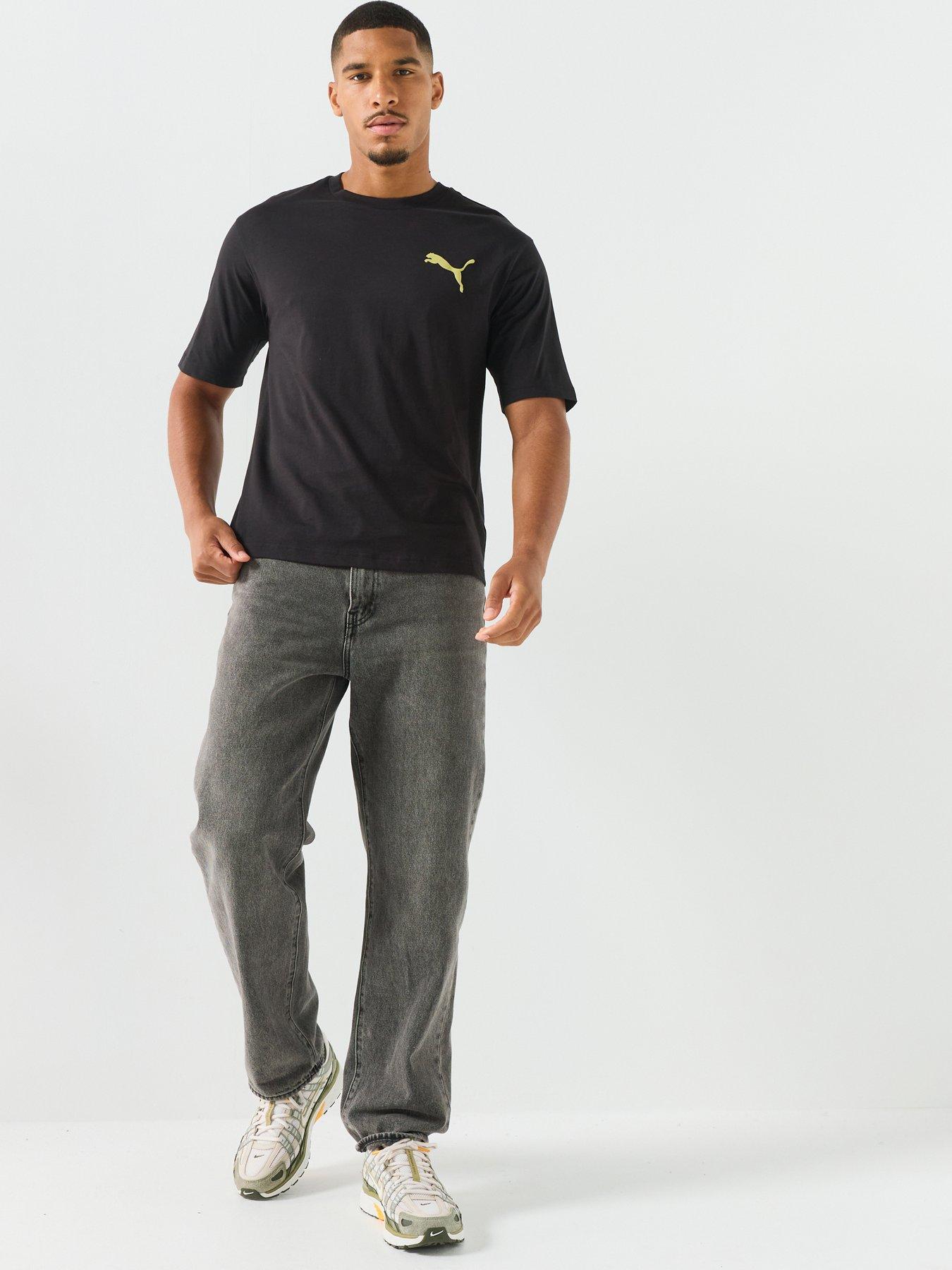 Image 3 of 6 of Puma Mens Graphics Boxy Utility T-Shirt - Black