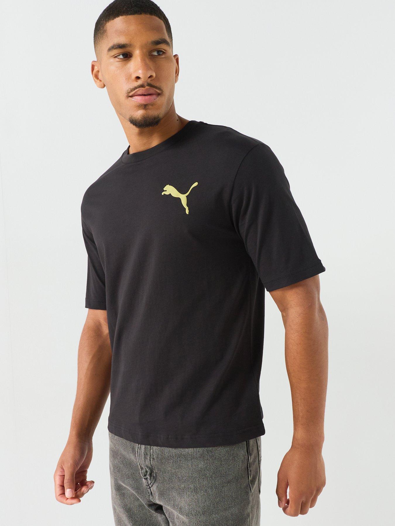 Image 6 of 6 of Puma Mens Graphics Boxy Utility T-Shirt - Black