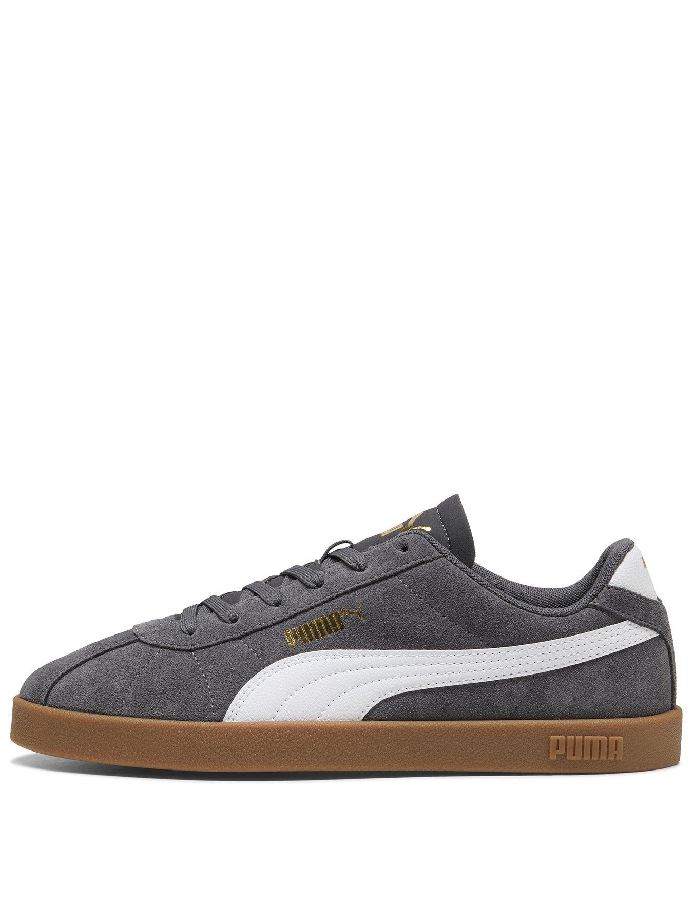 Image 1 of 6 of Puma Mens Club II Era Suede Trainers - Grey