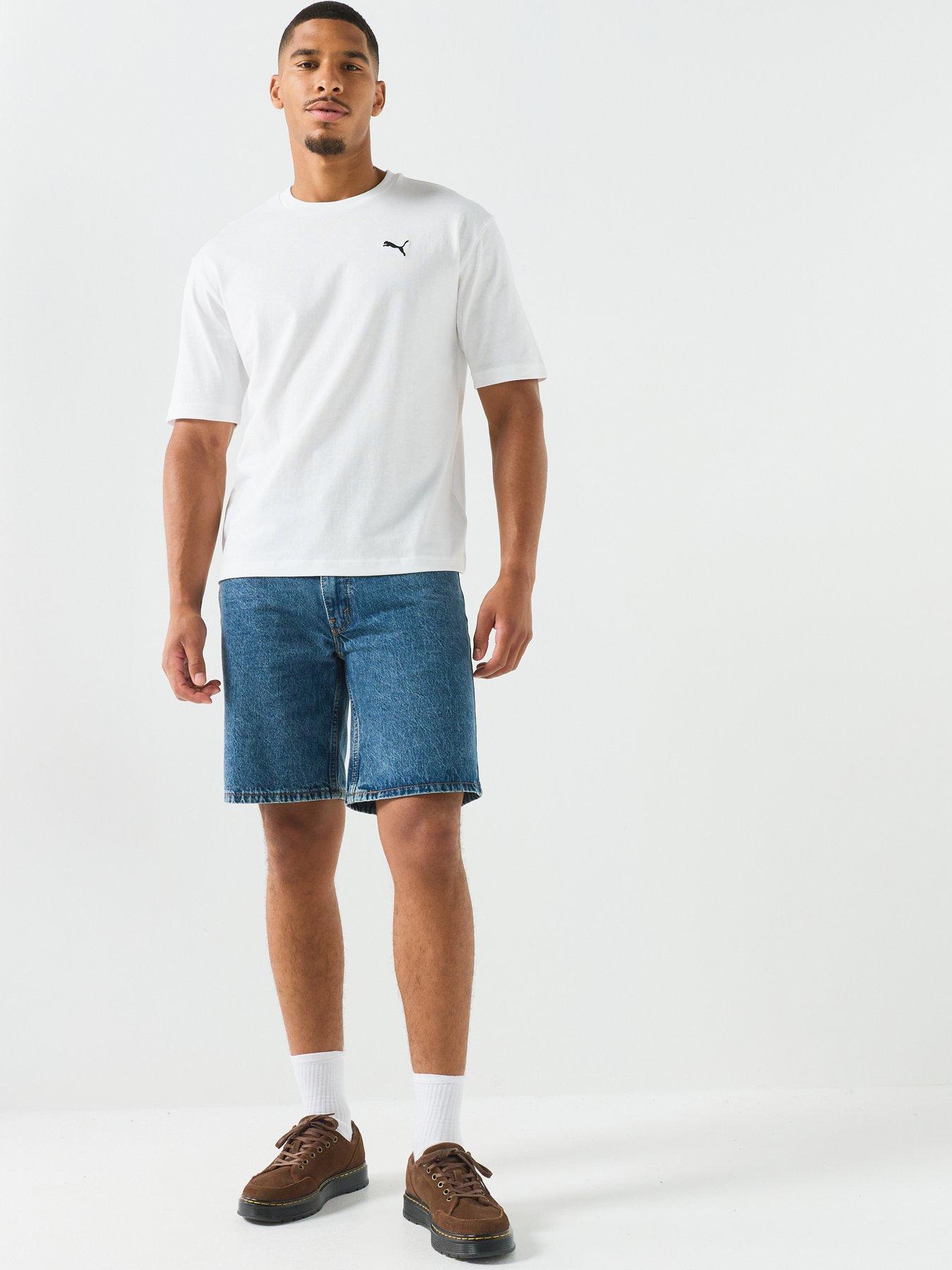 Image 3 of 5 of Puma Mens Essential Boxy T-Shirt - White