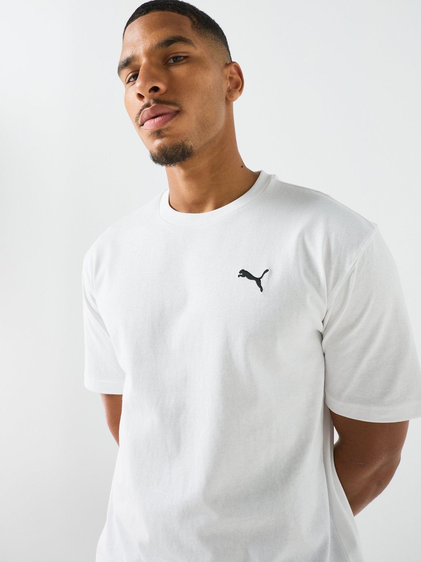 Image 5 of 5 of Puma Mens Essential Boxy T-Shirt - White