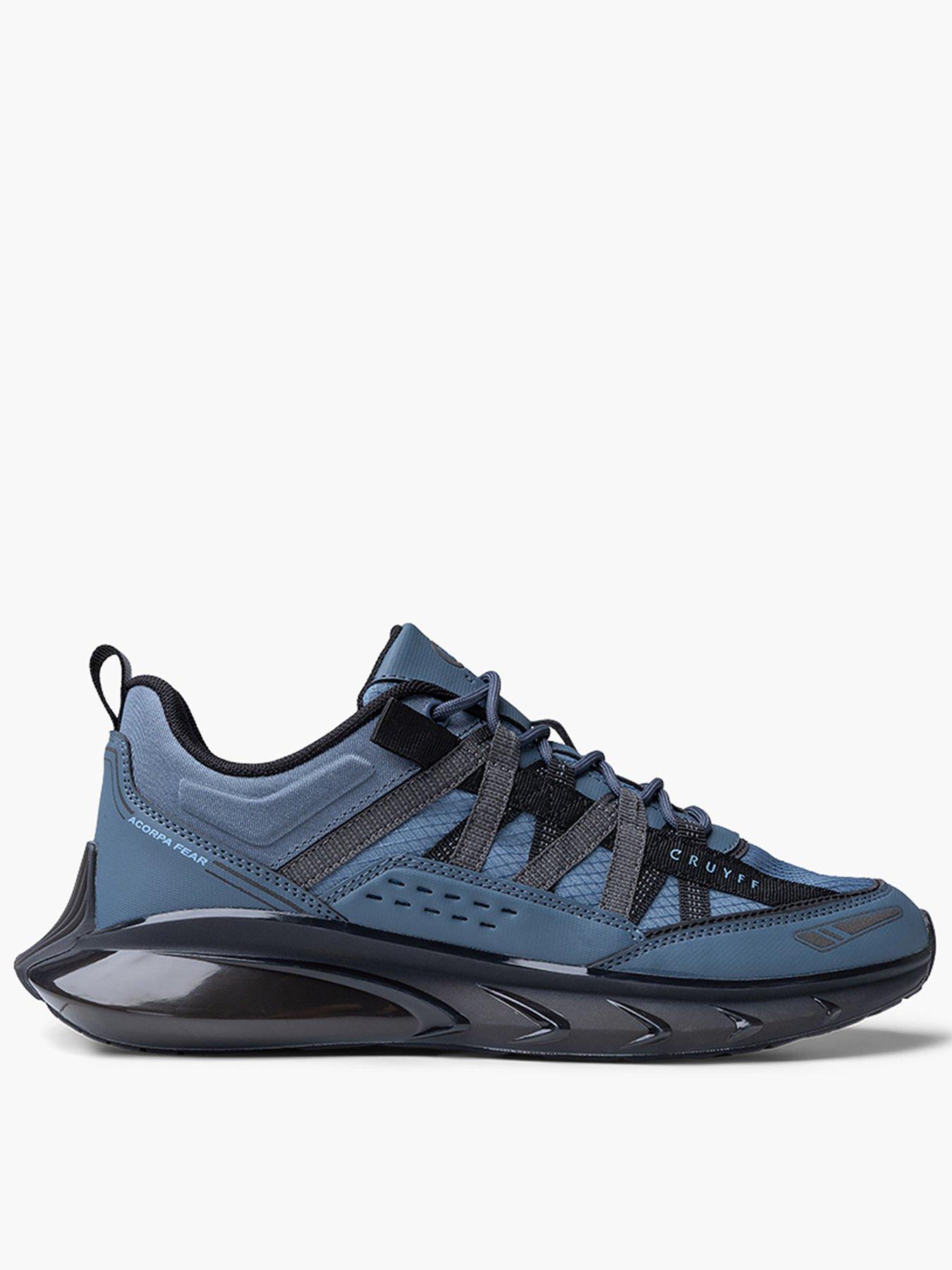 Image 1 of 4 of CRUYFF Mens Acorpa Fear Chunky Sole Lace-Up Trainers - Blue