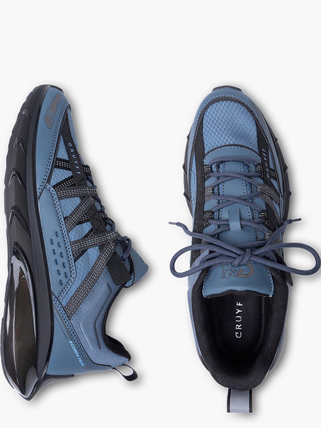 Image 4 of 4 of CRUYFF Mens Acorpa Fear Chunky Sole Lace-Up Trainers - Blue