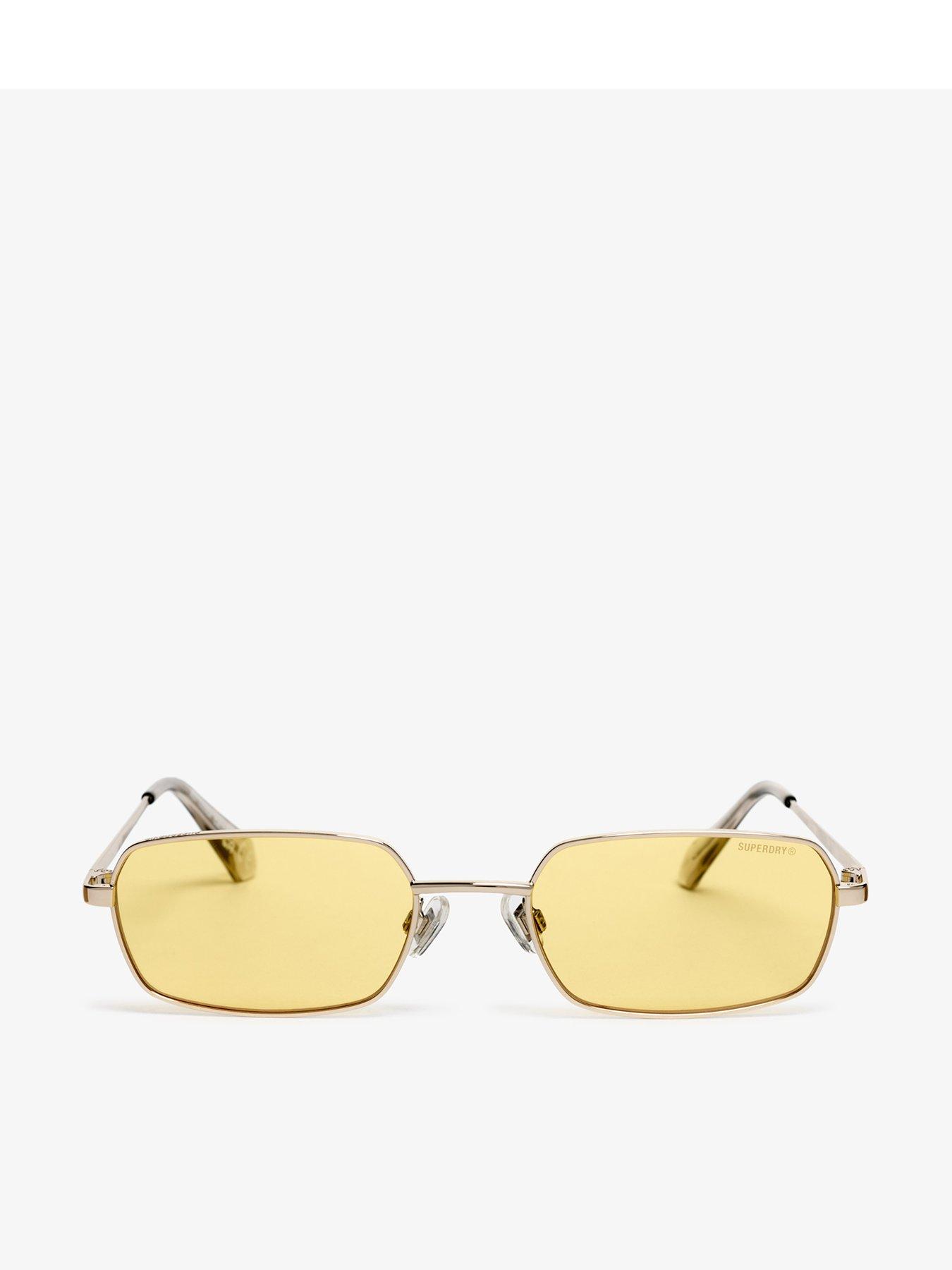 Superdry Metal Rectangle Sunglasses - Gold