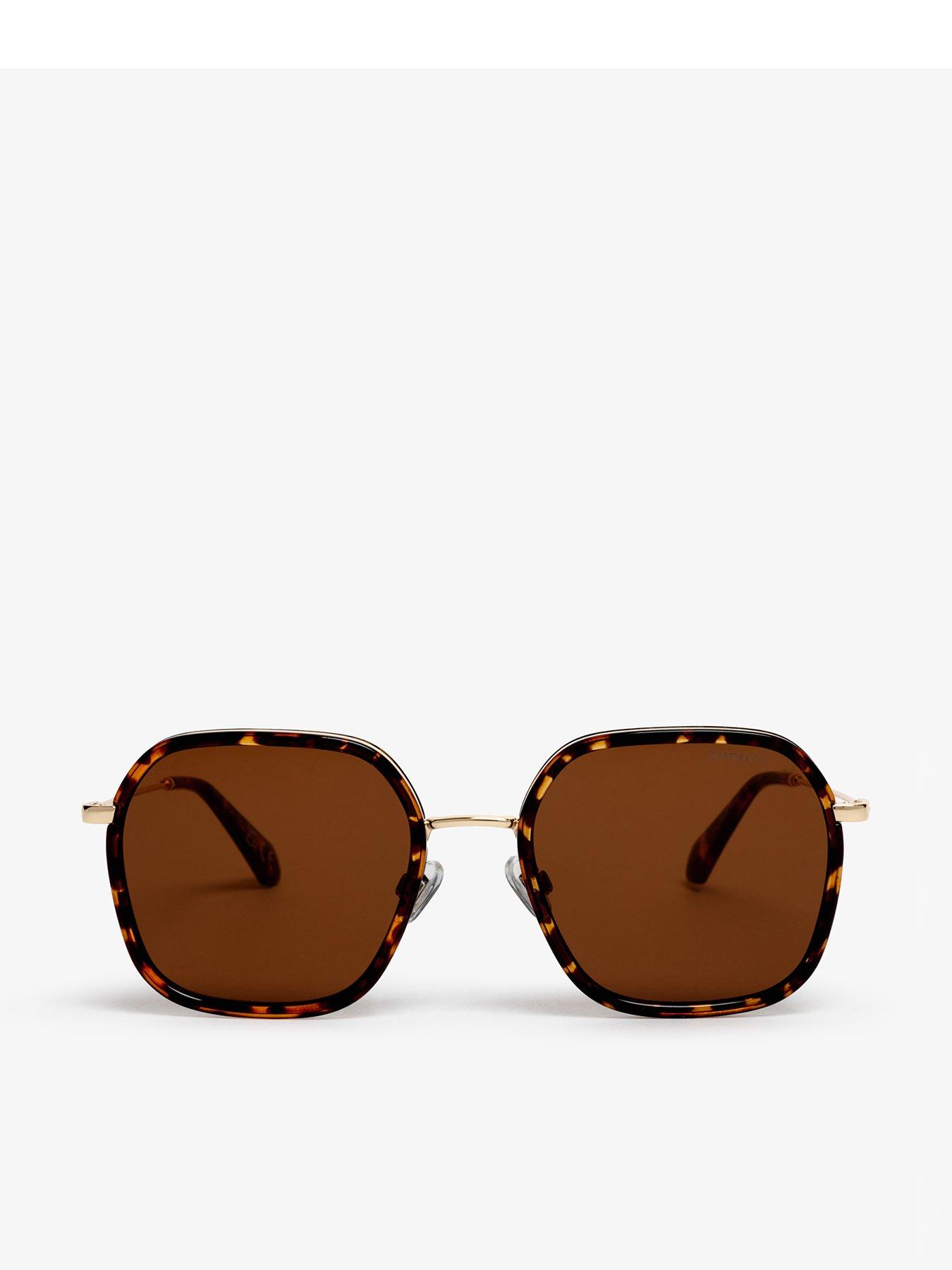 Image 1 of 6 of Superdry Framed Metal Square Sunglasses - Brown