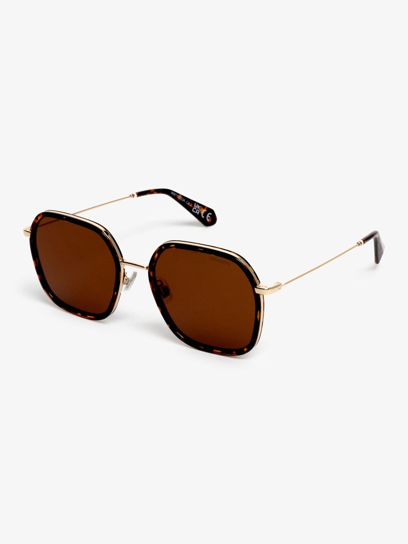 Image 2 of 6 of Superdry Framed Metal Square Sunglasses - Brown