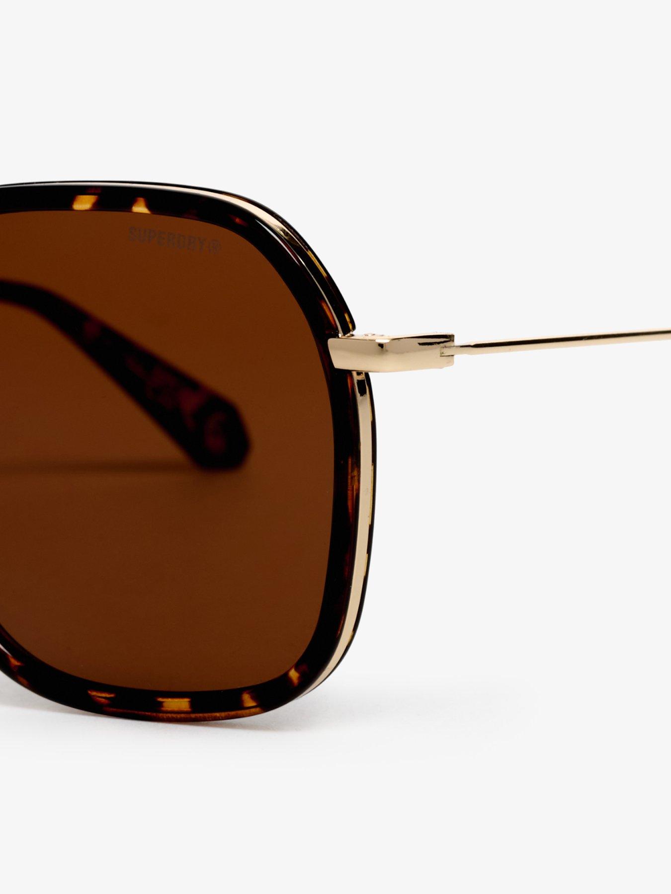 Image 4 of 6 of Superdry Framed Metal Square Sunglasses - Brown