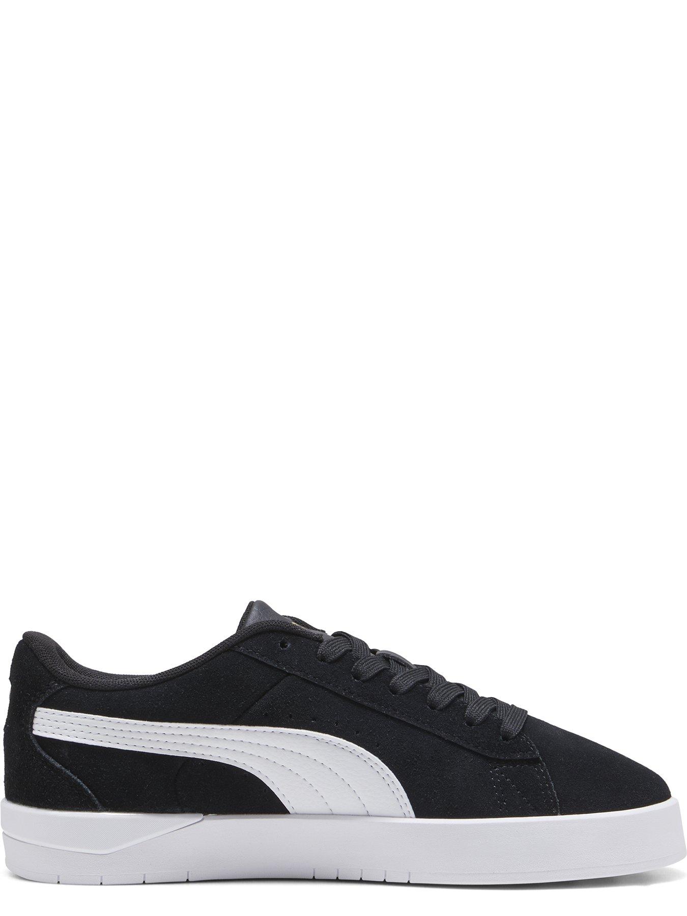 Image 5 of 6 of Puma Women's Jada Suede Lace-Up Low-Profile Trainers - Black