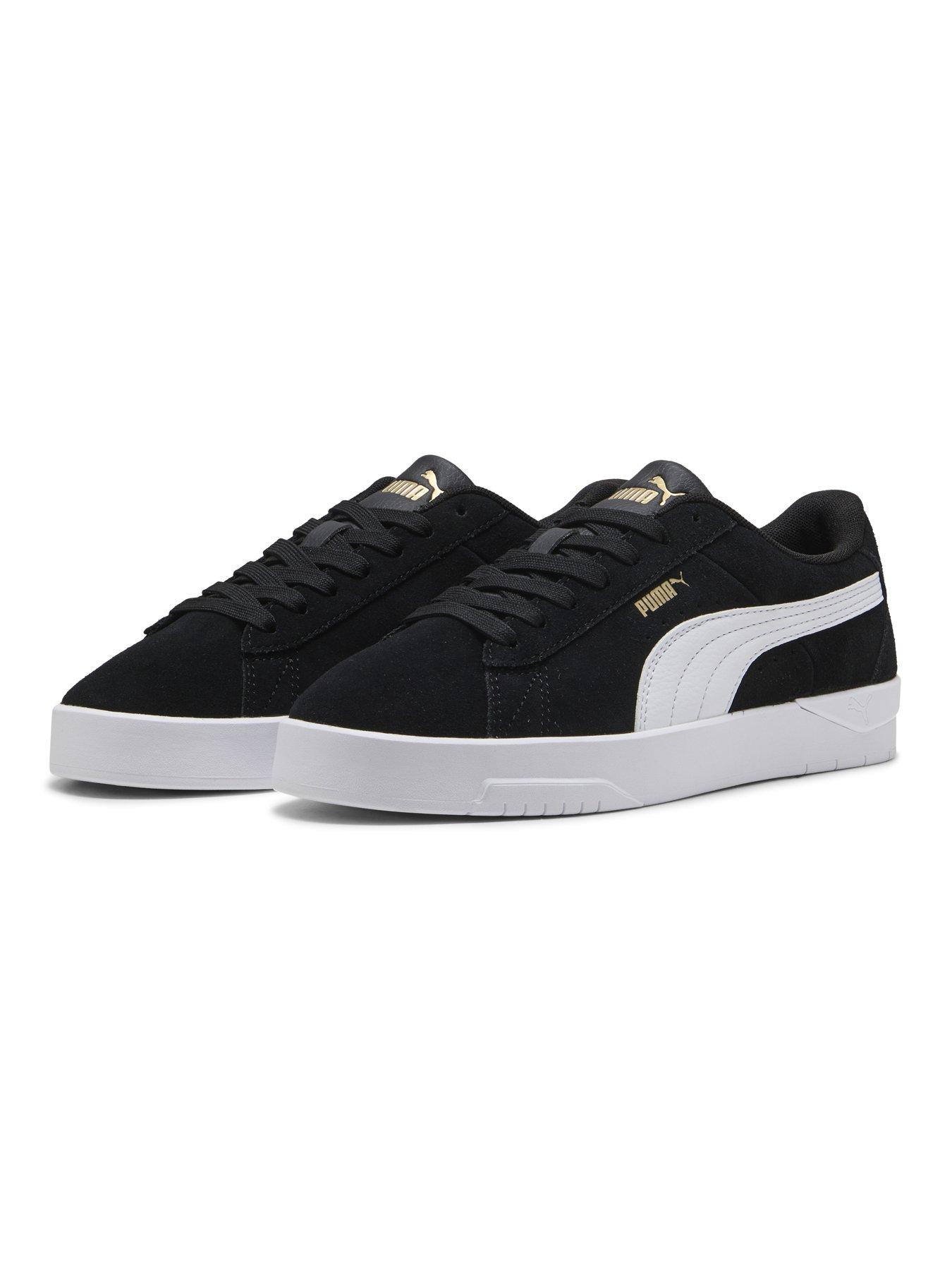 Image 6 of 6 of Puma Women's Jada Suede Lace-Up Low-Profile Trainers - Black