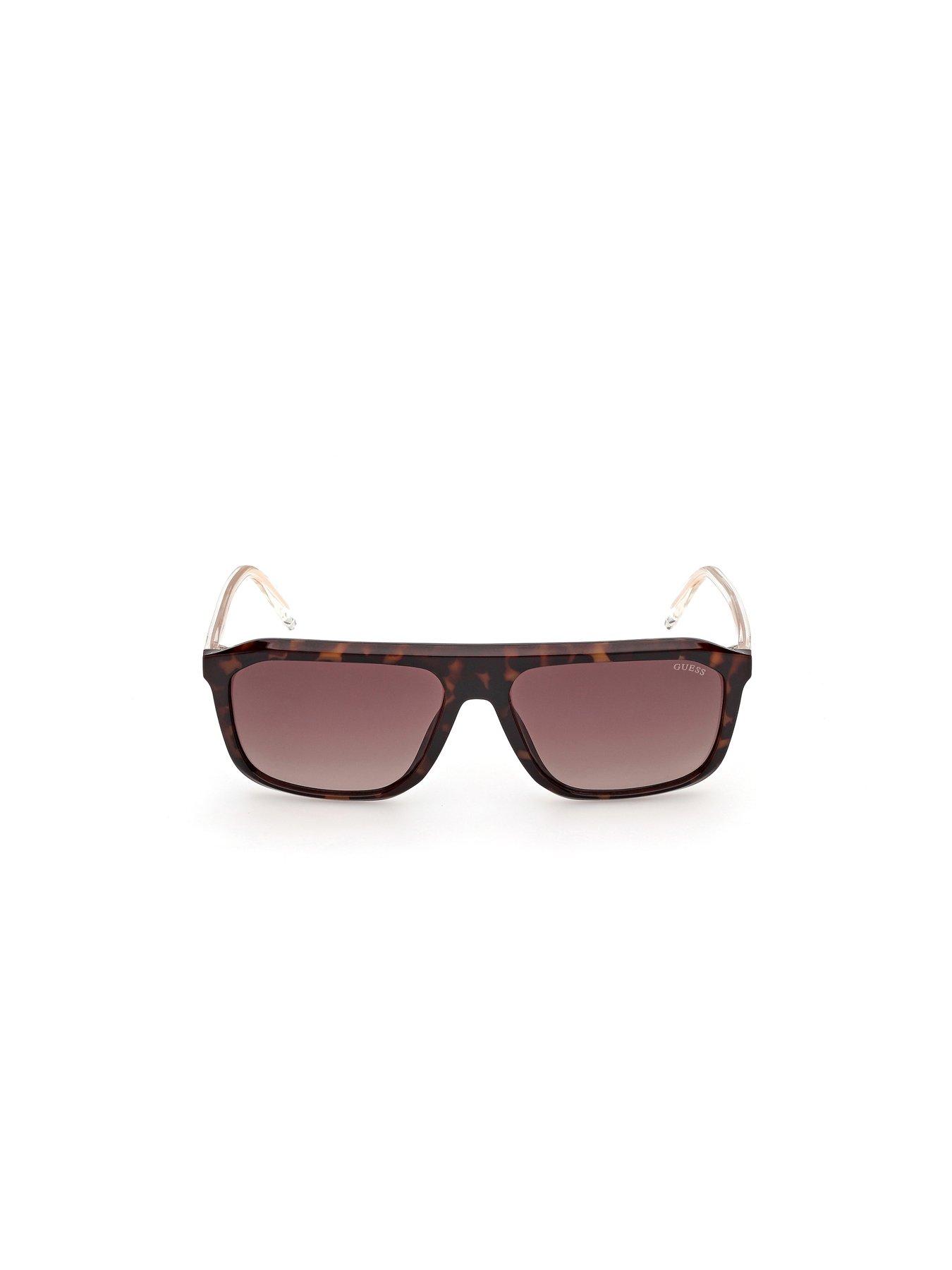 Image 3 of 6 of Guess Rectangular Sunglasses - Brown