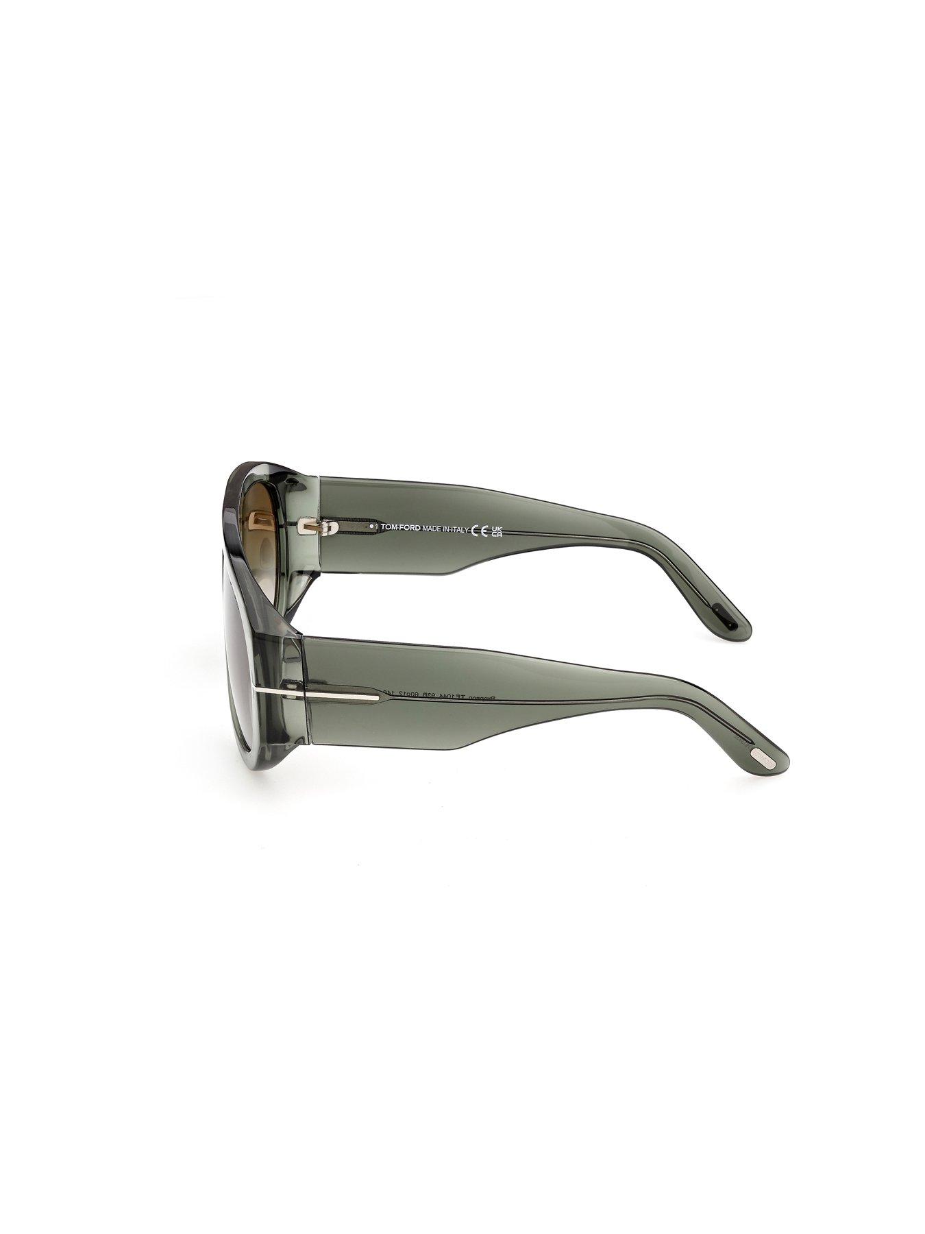 Image 2 of 6 of Tom Ford Bronson D Frame Acetate Sunglasses - Green
