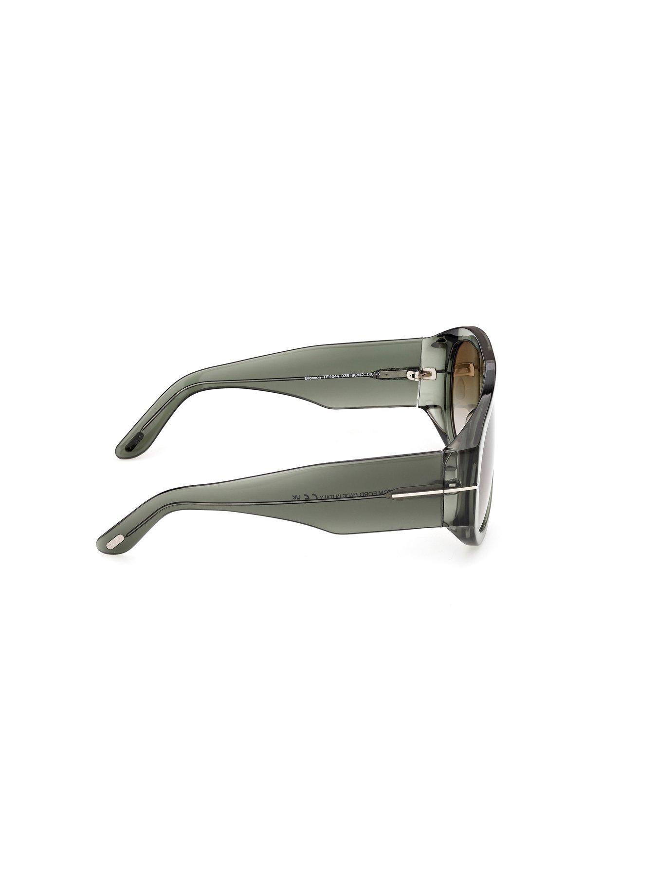 Image 4 of 6 of Tom Ford Bronson D Frame Acetate Sunglasses - Green