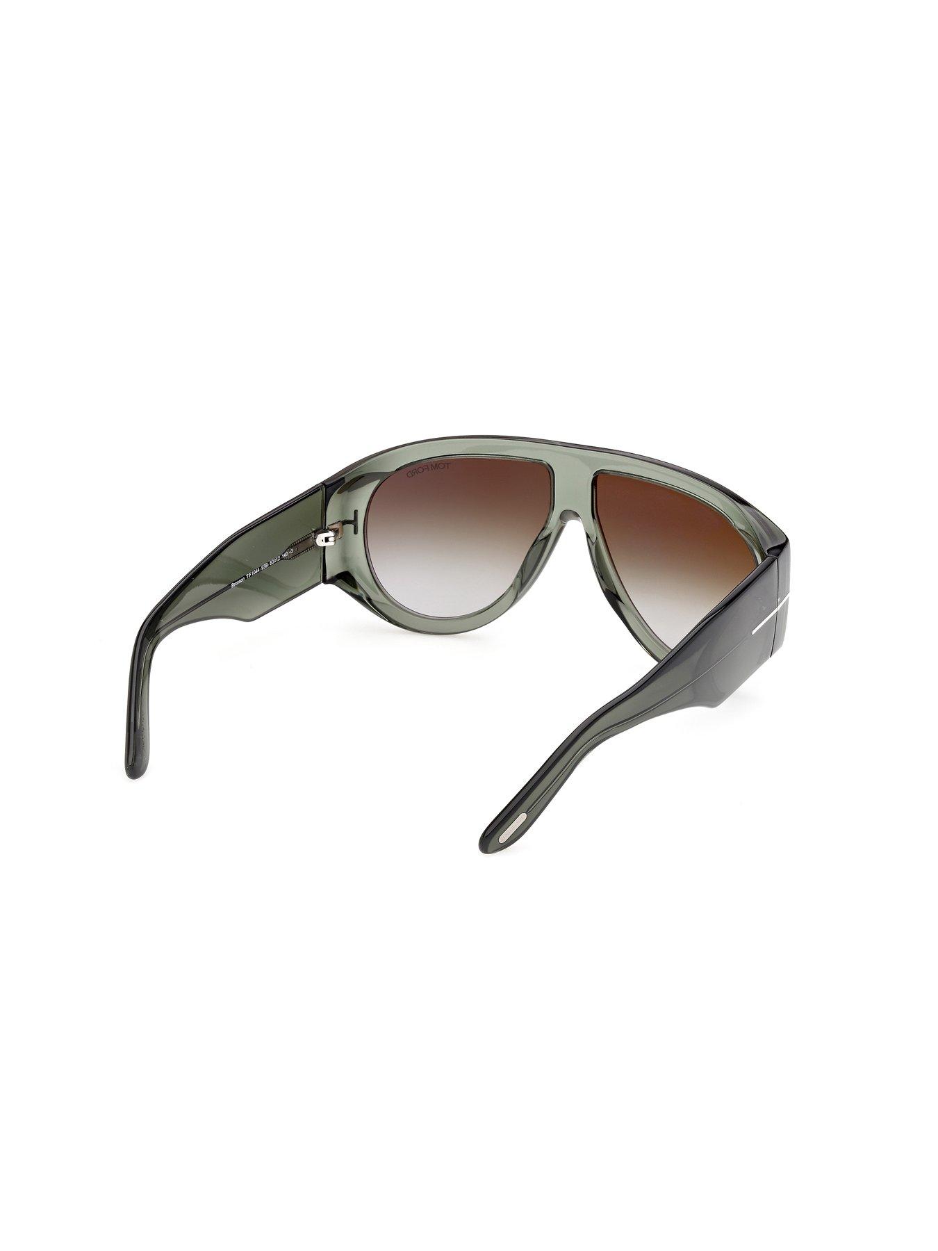Image 5 of 6 of Tom Ford Bronson D Frame Acetate Sunglasses - Green