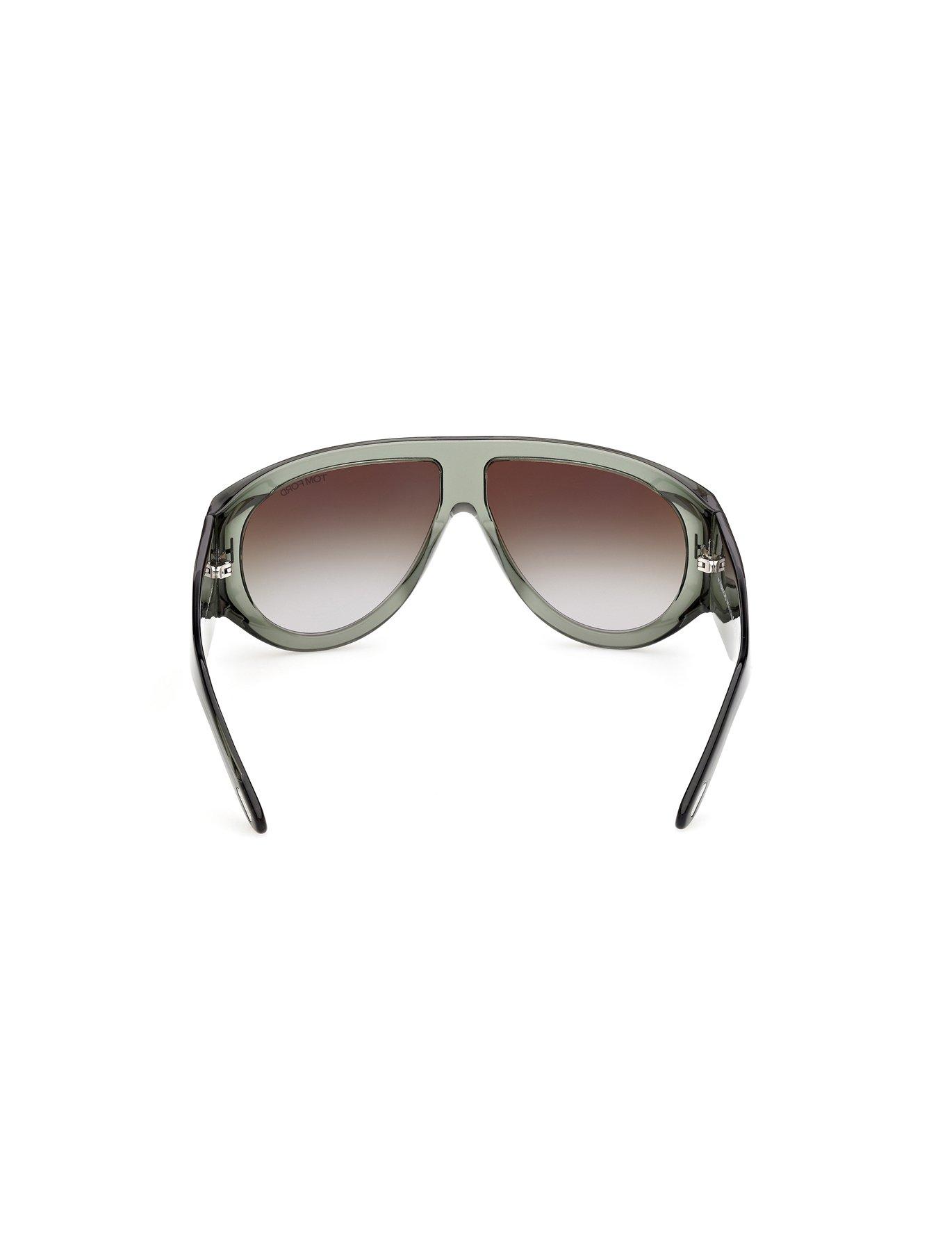 Image 6 of 6 of Tom Ford Bronson D Frame Acetate Sunglasses - Green