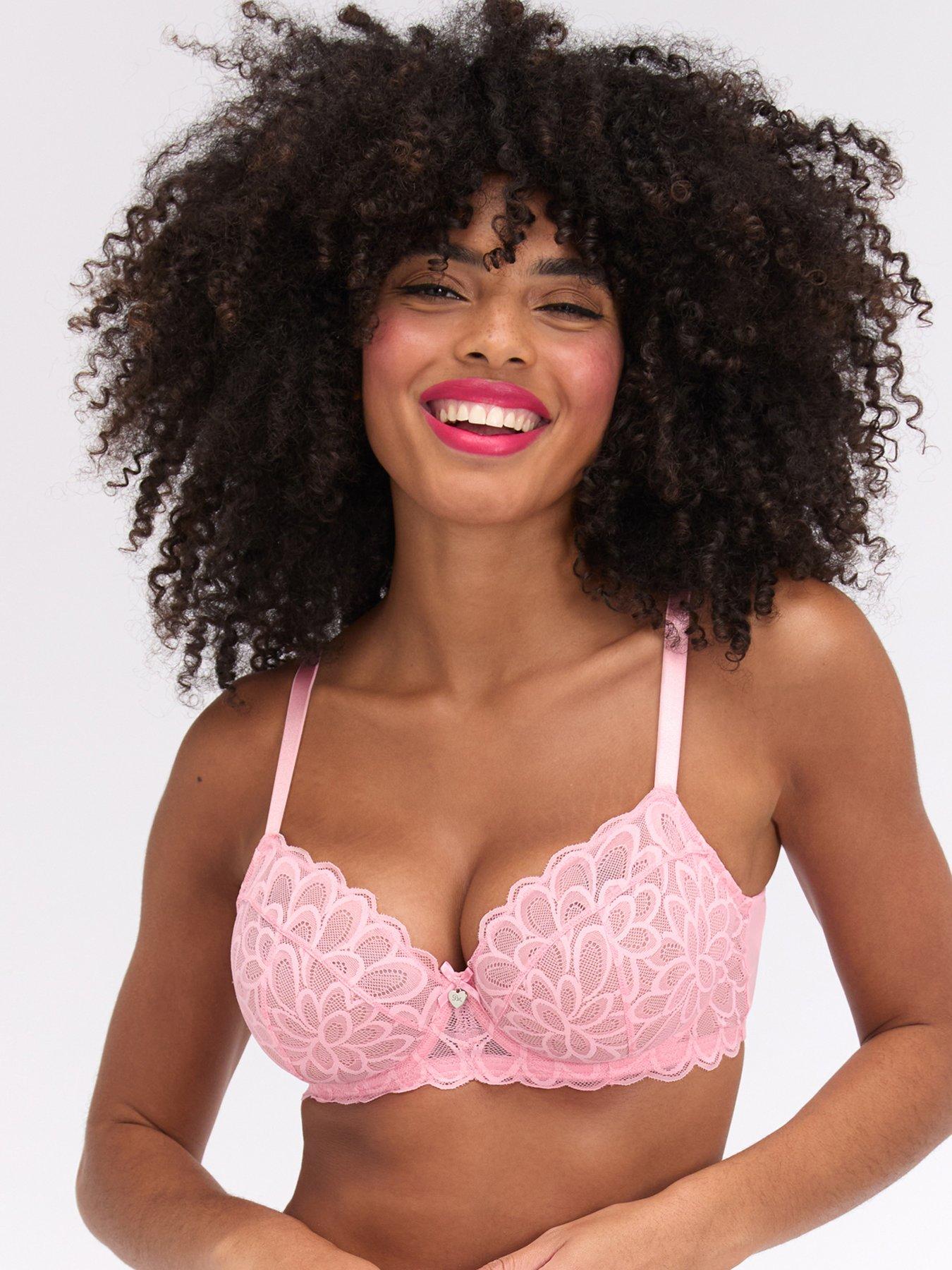 Boux Avenue Boux Avenue Eden Lace Balconette Bra - Rose Pink