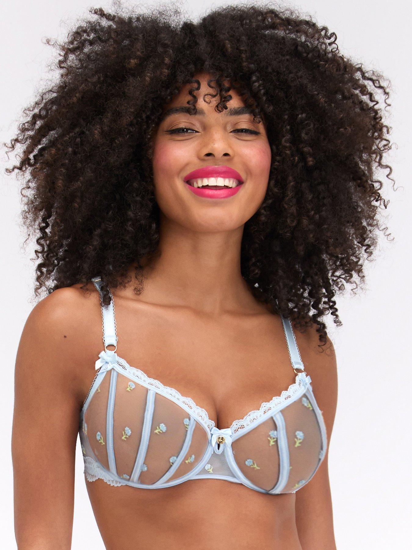 Image 2 of 5 of Boux Avenue Delilah Balconette Bra - Light Blue