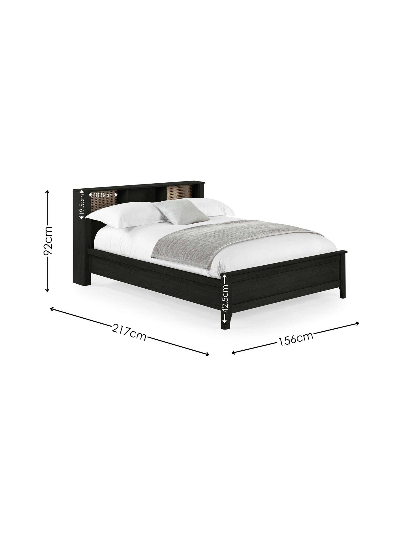 Image 6 of 6 of Julian Bowen Sydney&nbsp;Bed Rattan Effect - Black Ash