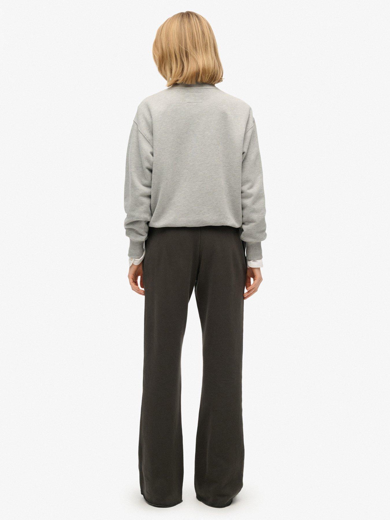 Image 5 of 6 of Superdry Athletic Essentials Low Rise Flare Joggers - Grey