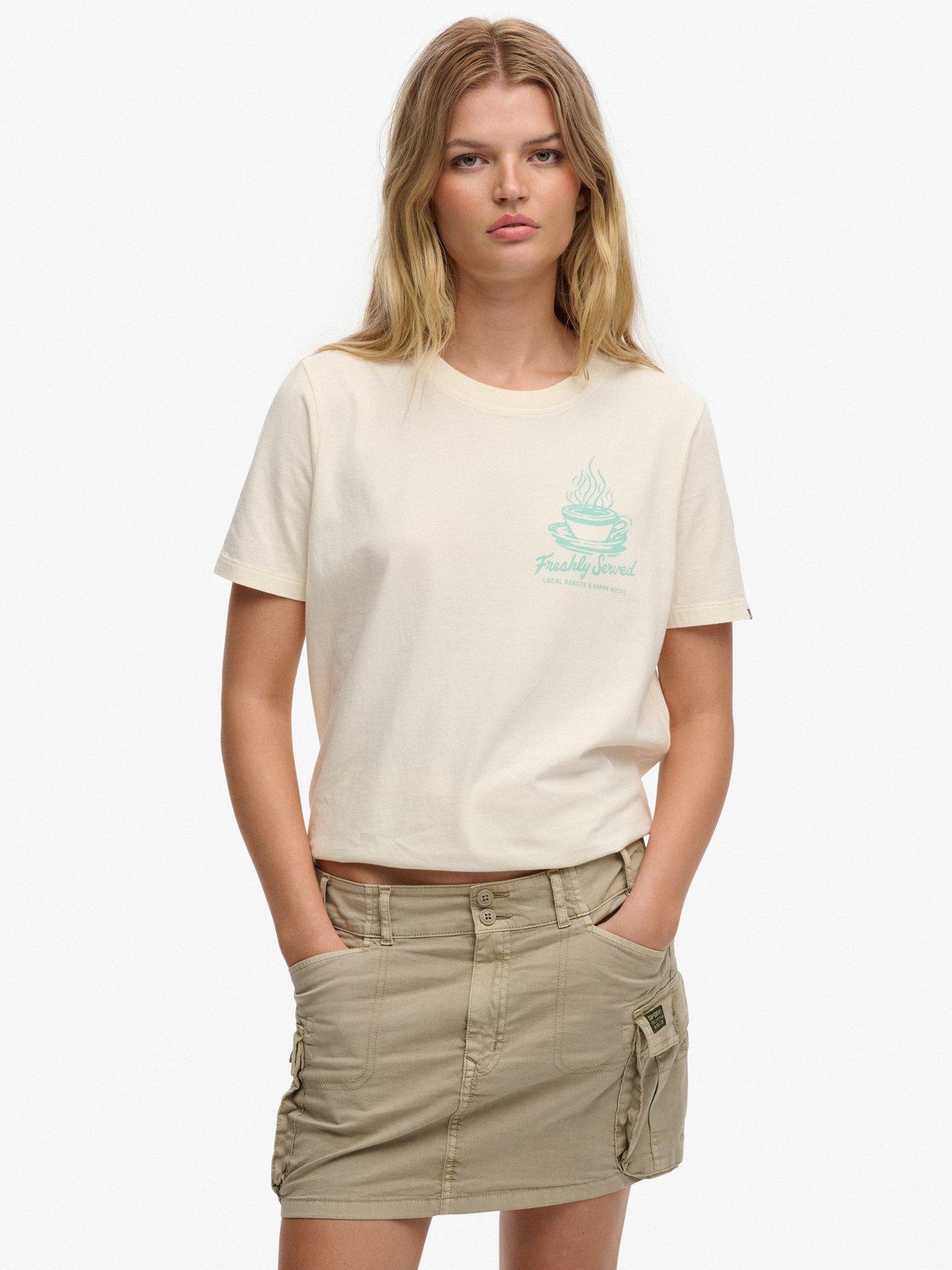 Superdry Roadside Trade Relaxed T-shirt - White