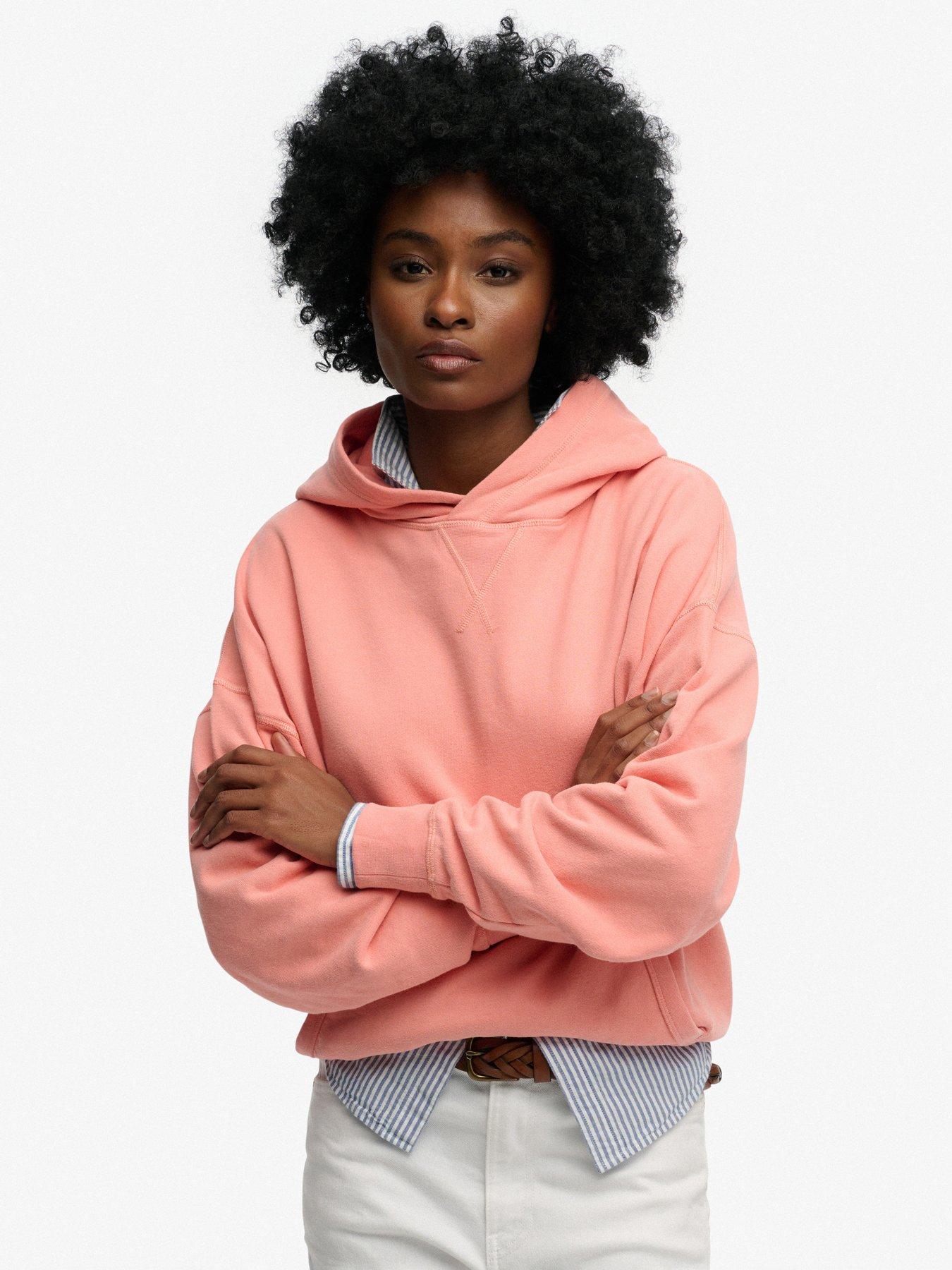 Image 1 of 5 of Superdry Studios Relaxed Hoodie - Pink