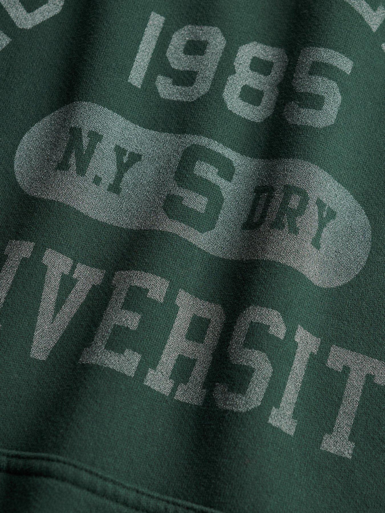 Image 6 of 6 of Superdry Athletic Essentials Relaxed Hoodie - Green