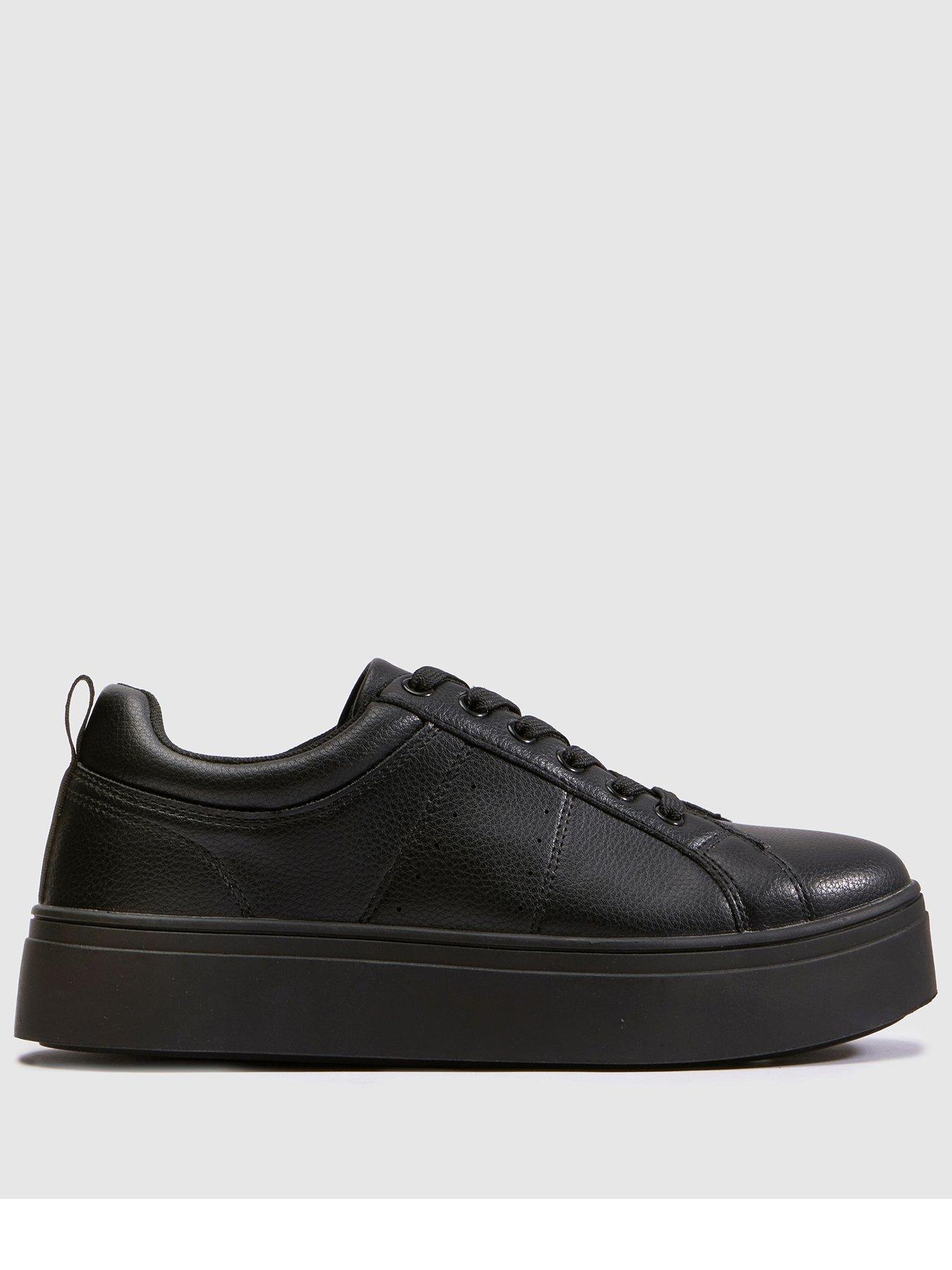 Schuh Naomi Lace Up Trainers - Black