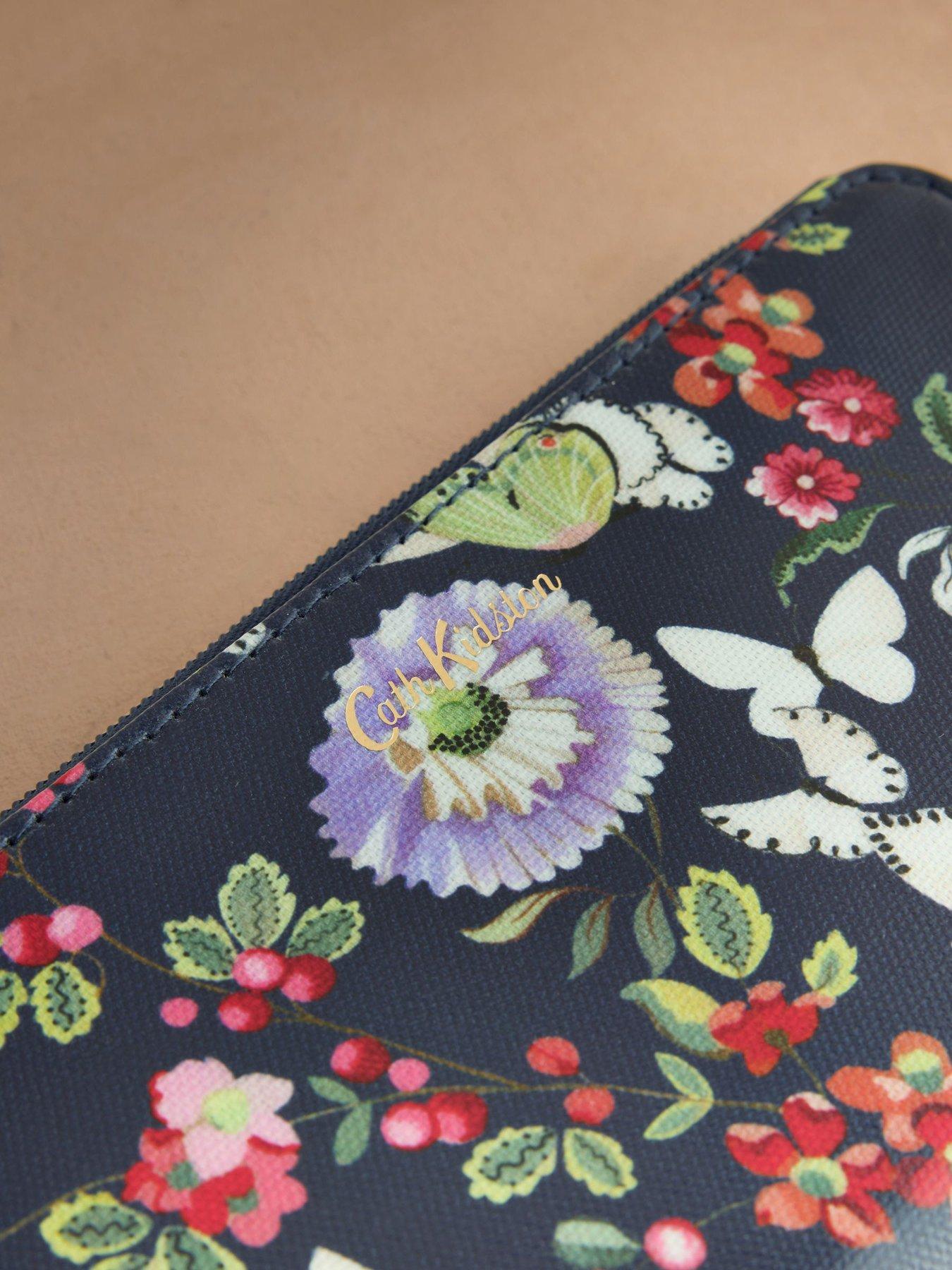 Image 3 of 4 of Cath Kidston Butterfly Bloom Continental Wallet - Navy