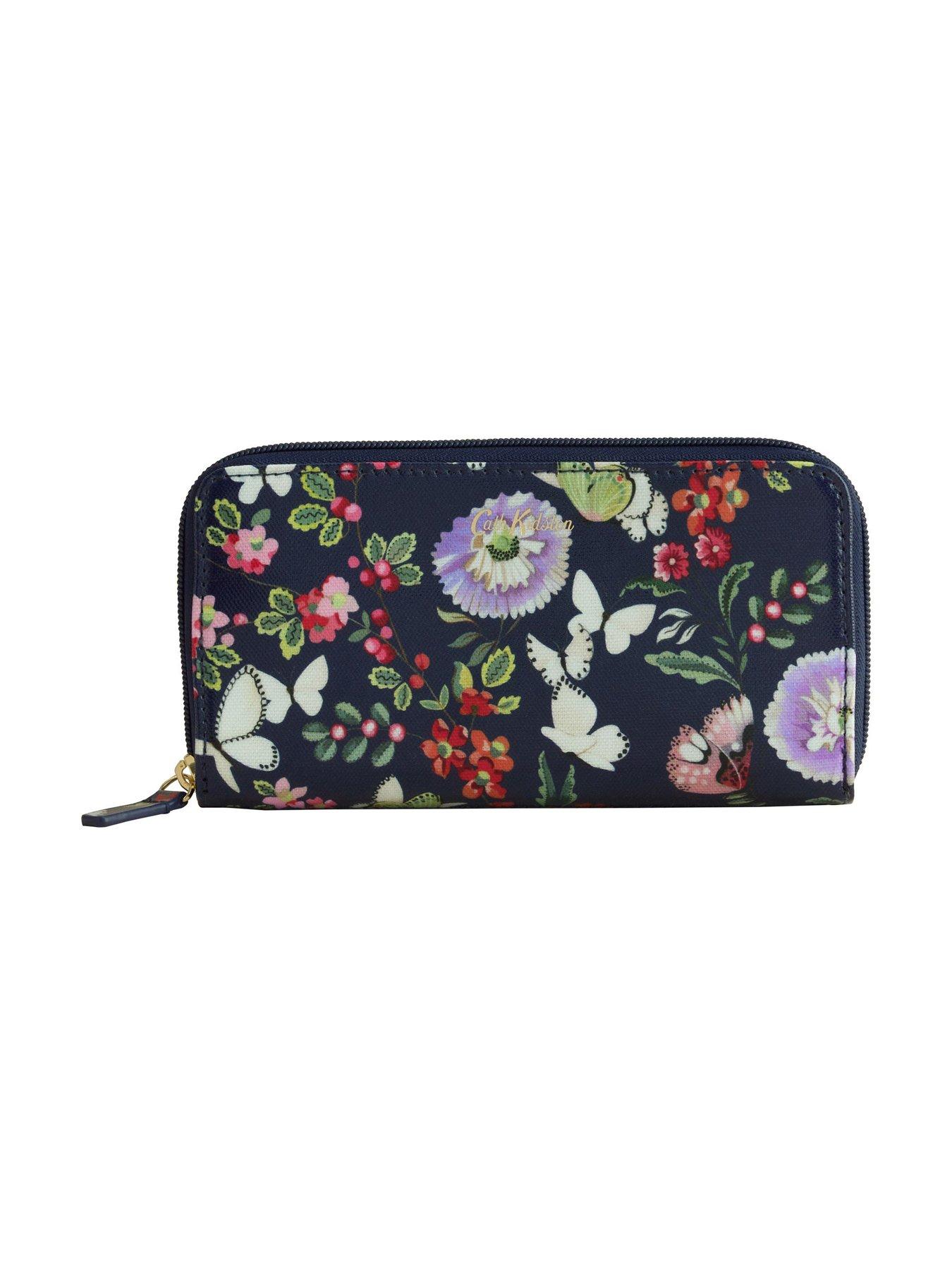Image 4 of 4 of Cath Kidston Butterfly Bloom Continental Wallet - Navy